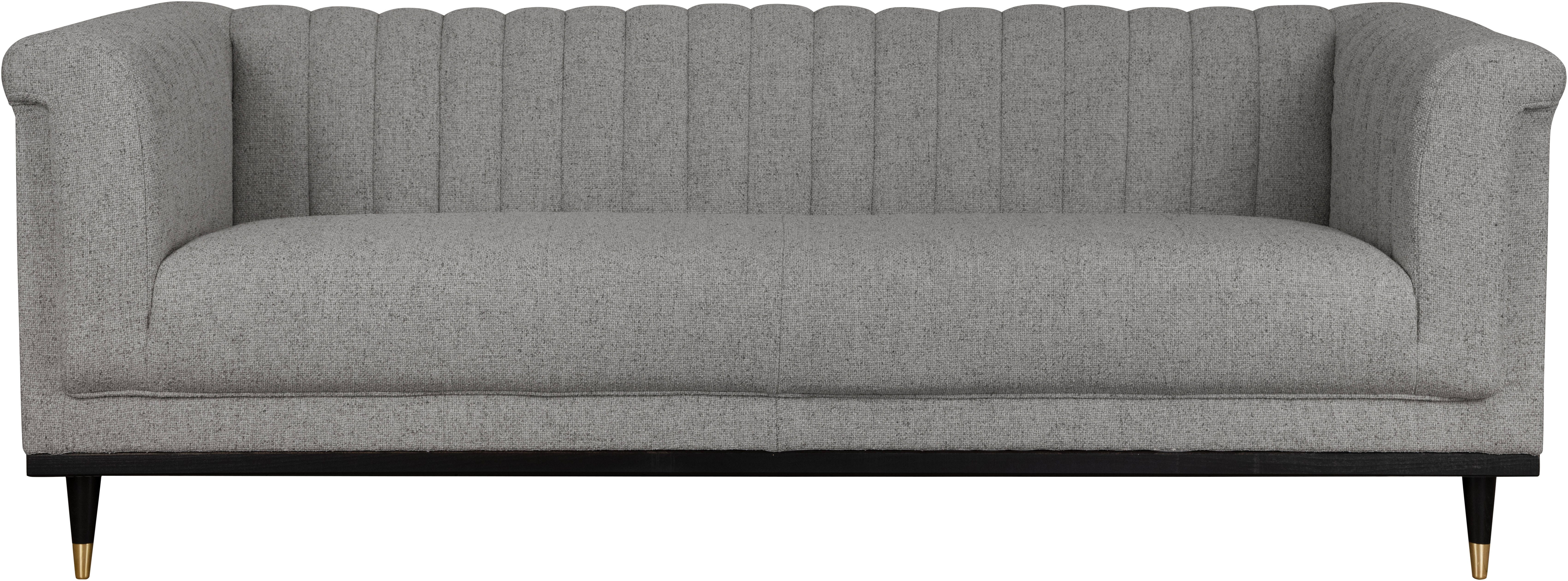 Guido Maria Kretschmer Home&Living 2-zitsbank Chamby met houten rand onder en stiksels bij de leuning