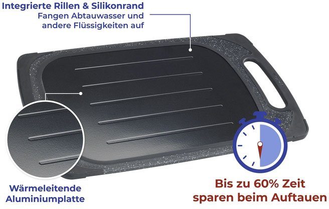 Maximex Snijplank 2in1 omkeerbaar, incl. ontdooiplateau, voedselveilig (1 stuk)