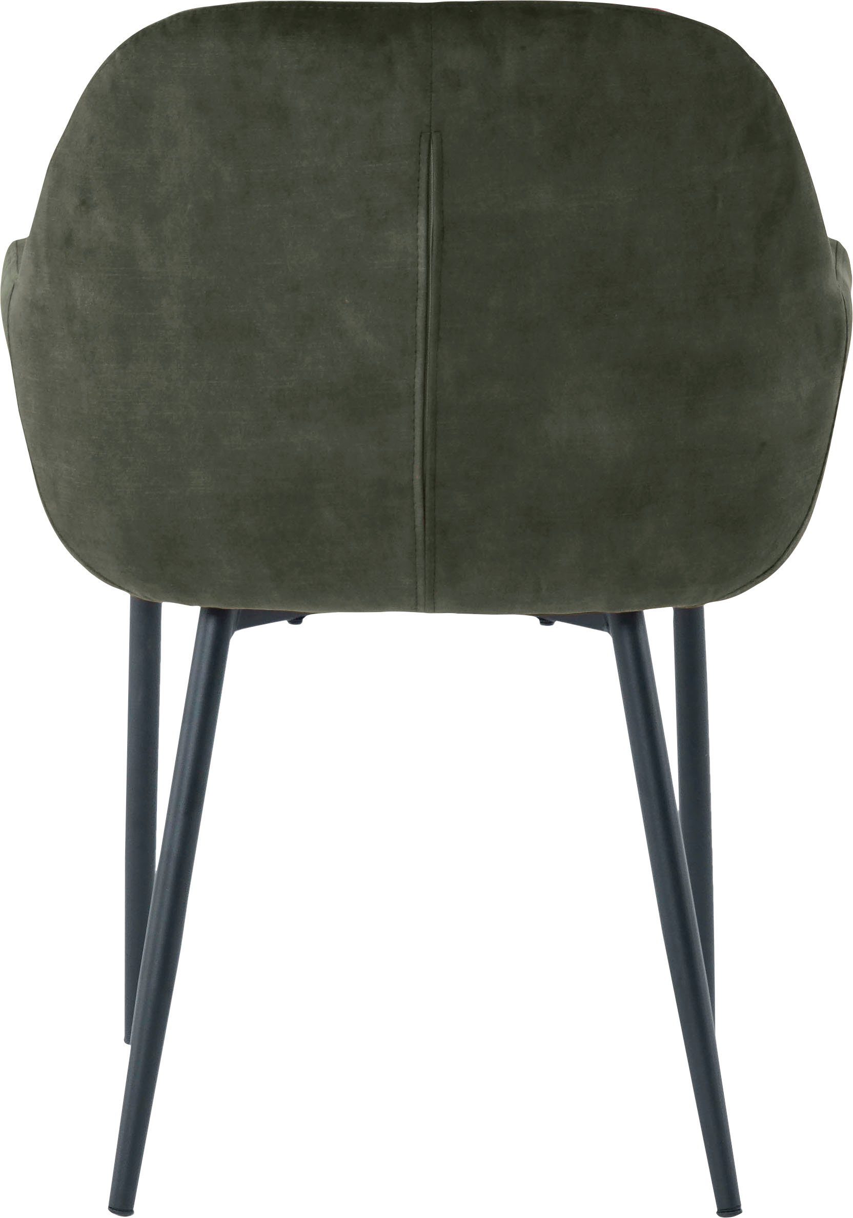 SIT Stoel met armleuningen glamoureuze bekleding in fluwelige look (set, 2 stuks)
