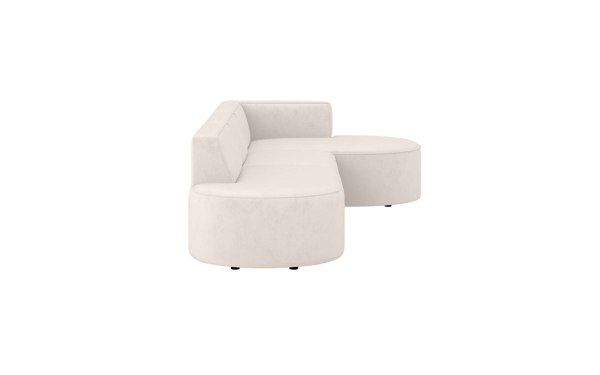 andas Hoekbank EIVIND designerbank met ottomane rechts/links, B/D/H: 343/159/72 cm