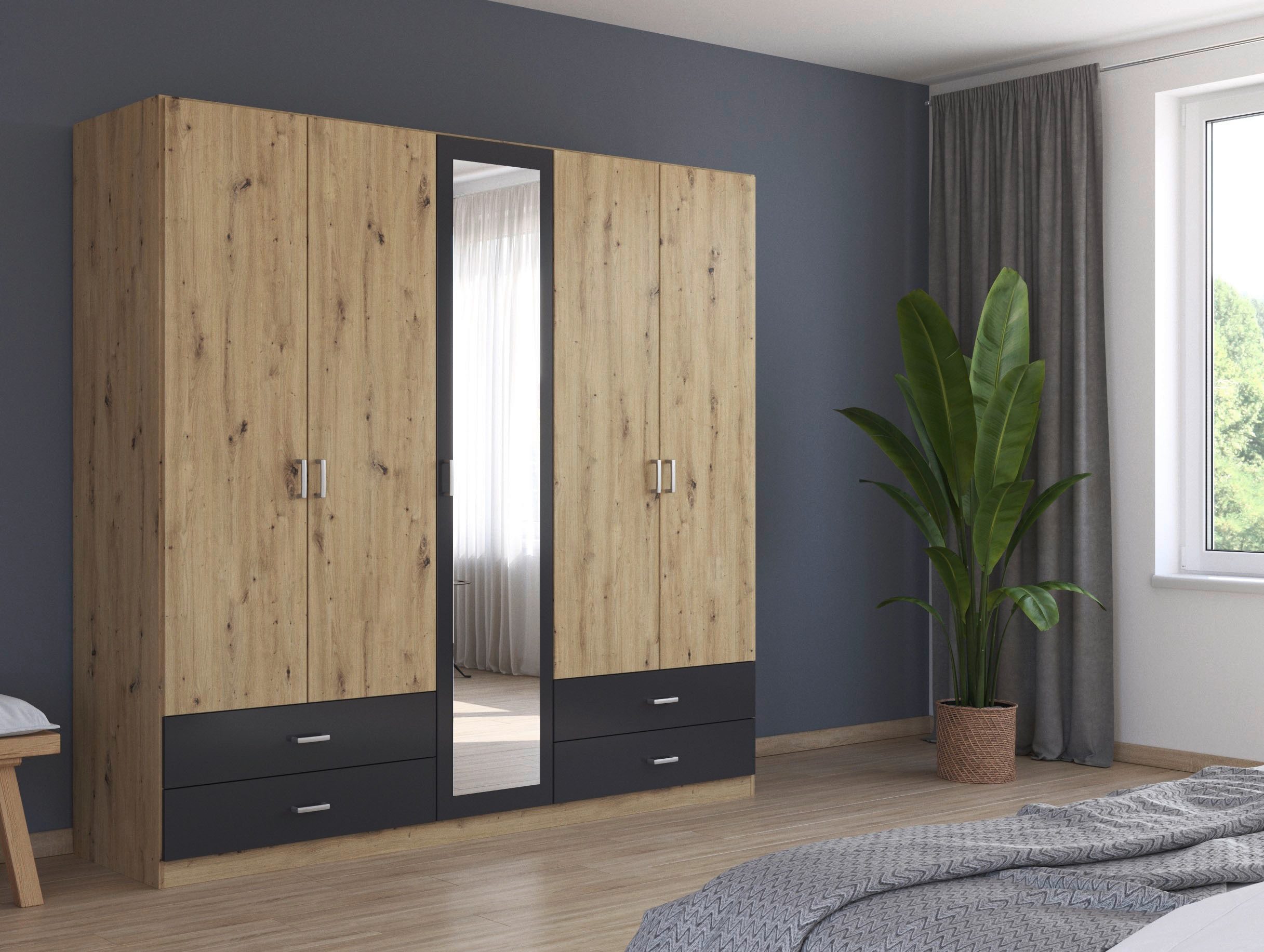 rauch Draaideurkast Borbona Kledingkast kast garderobe waskast BORBONA in 2 breedtes