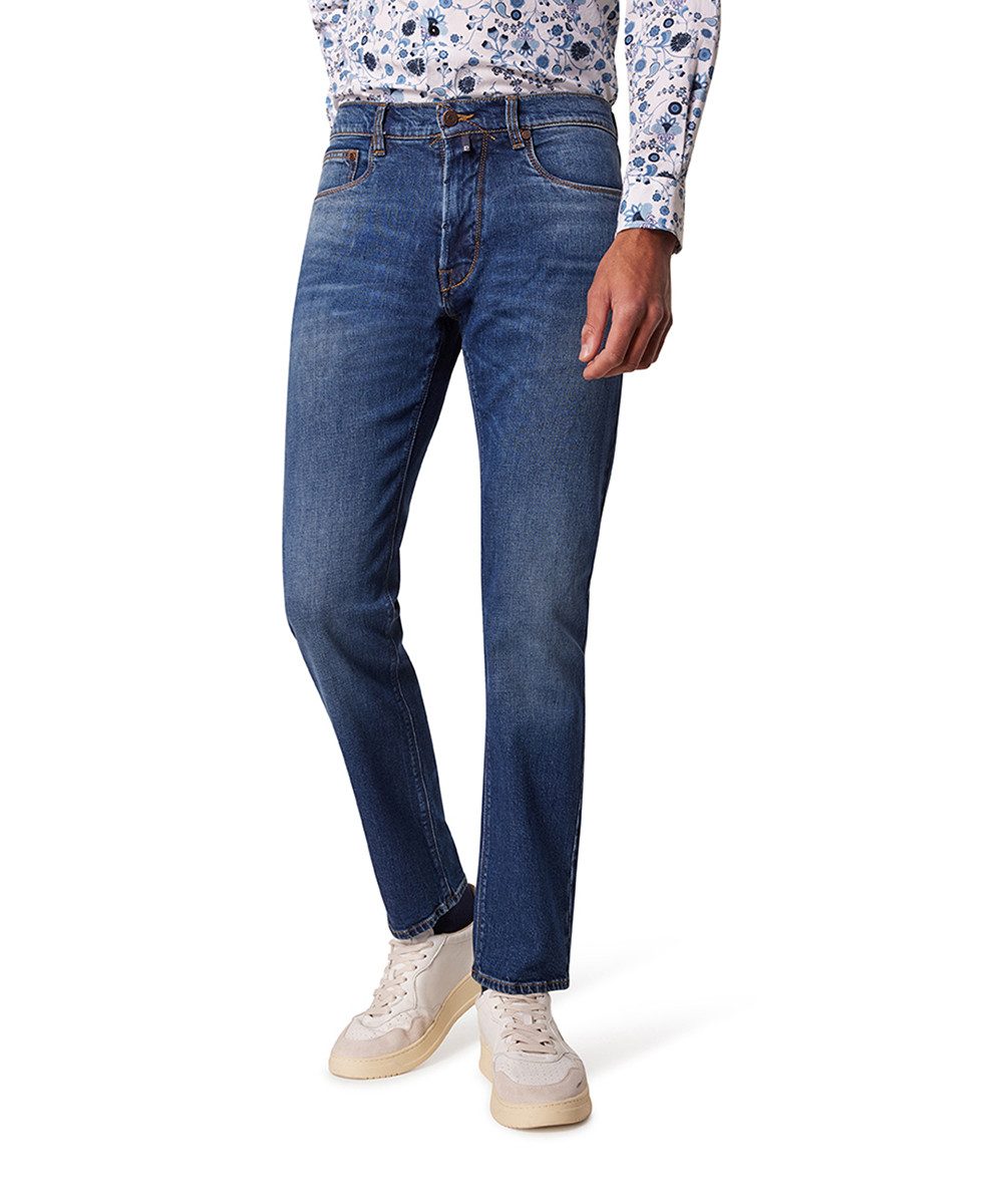 Pierre Cardin 5-pocket jeans MODERN FIT heren slim fit jeans maat 36 blauw