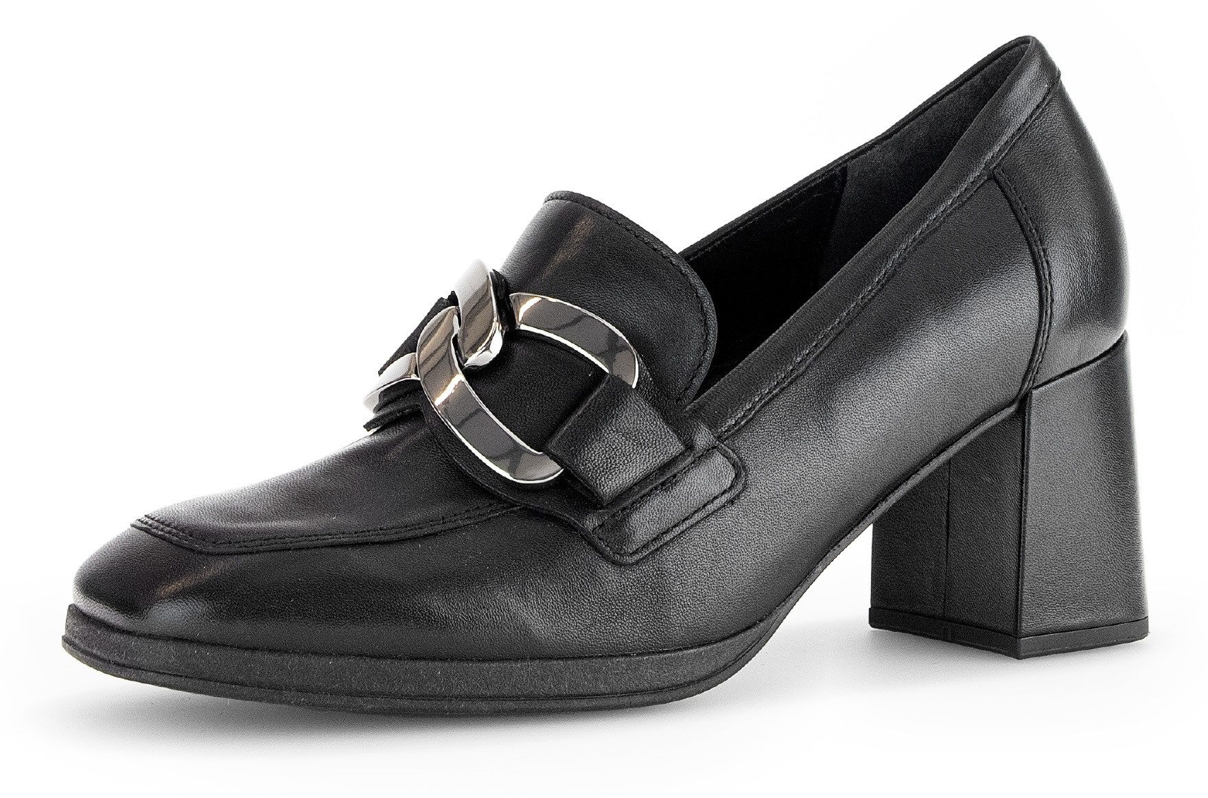 Gabor Pumps , blokhak, businessschoen, avondschoen, instapschoen, sierketting