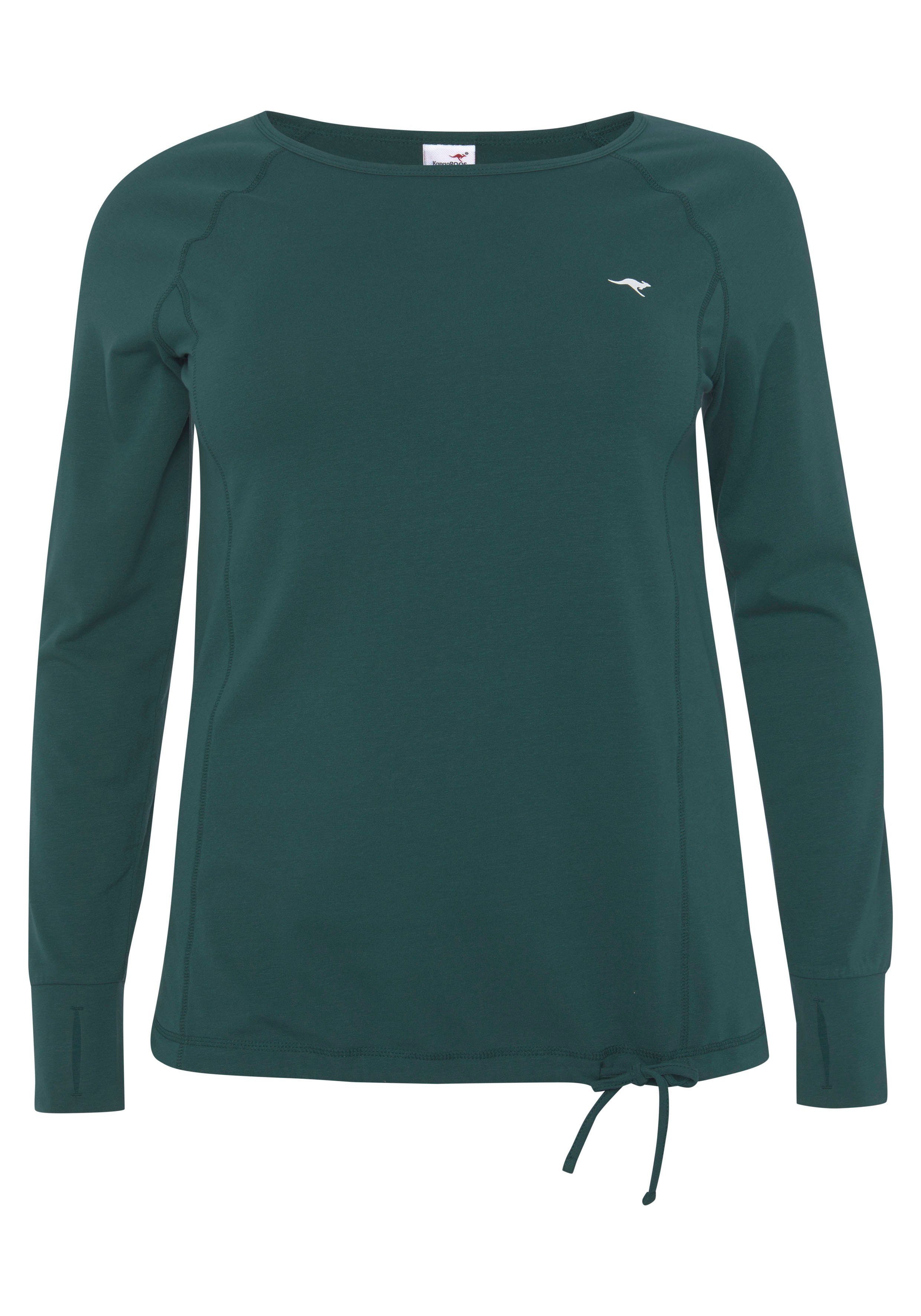 KangaROOS Shirt met lange mouwen Lange mouwen, voor kantoor en vrije tijd, van katoenmix