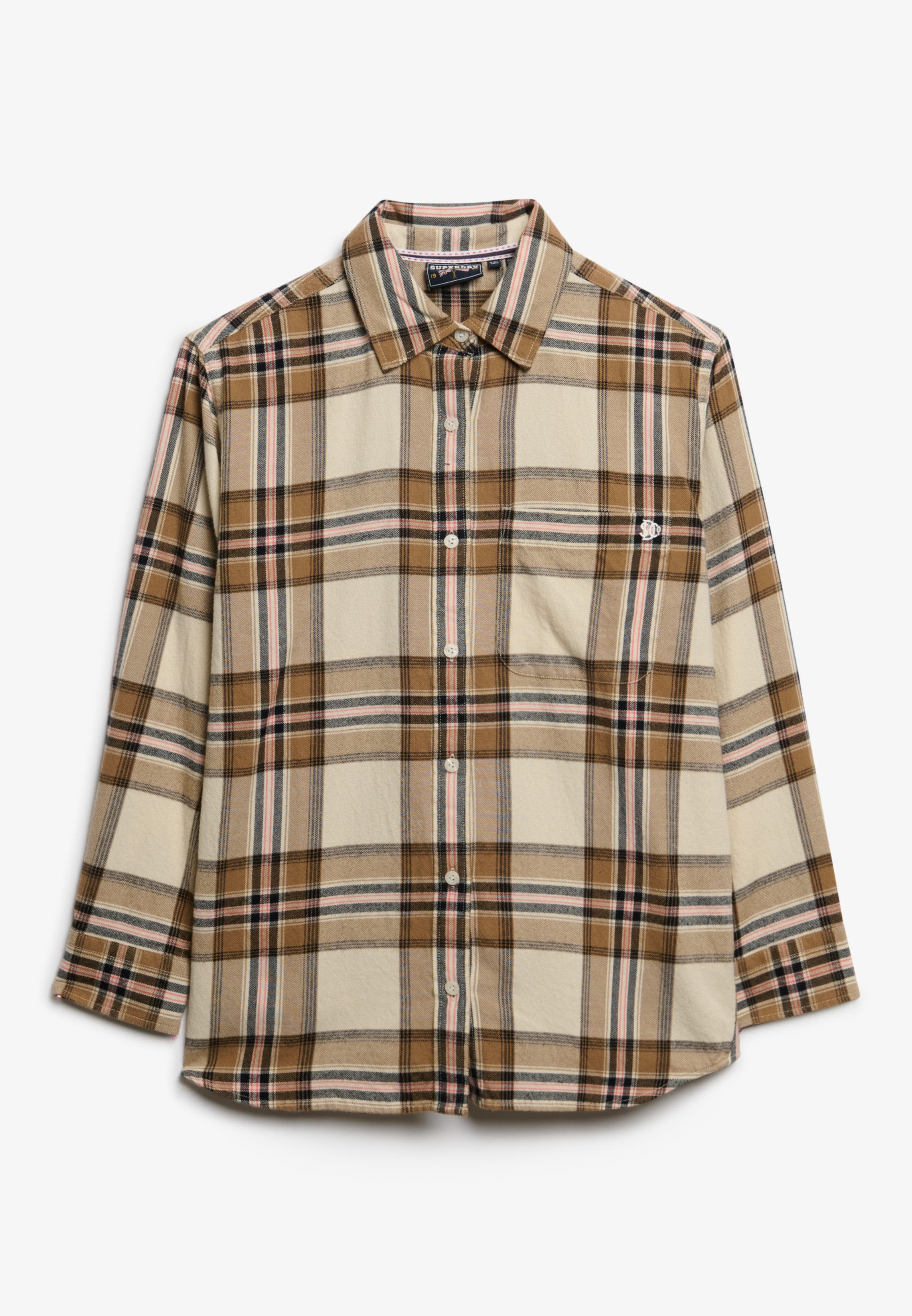 Superdry Geruite blouse CHECK FLANNEL BOYFRIEND SHIRT