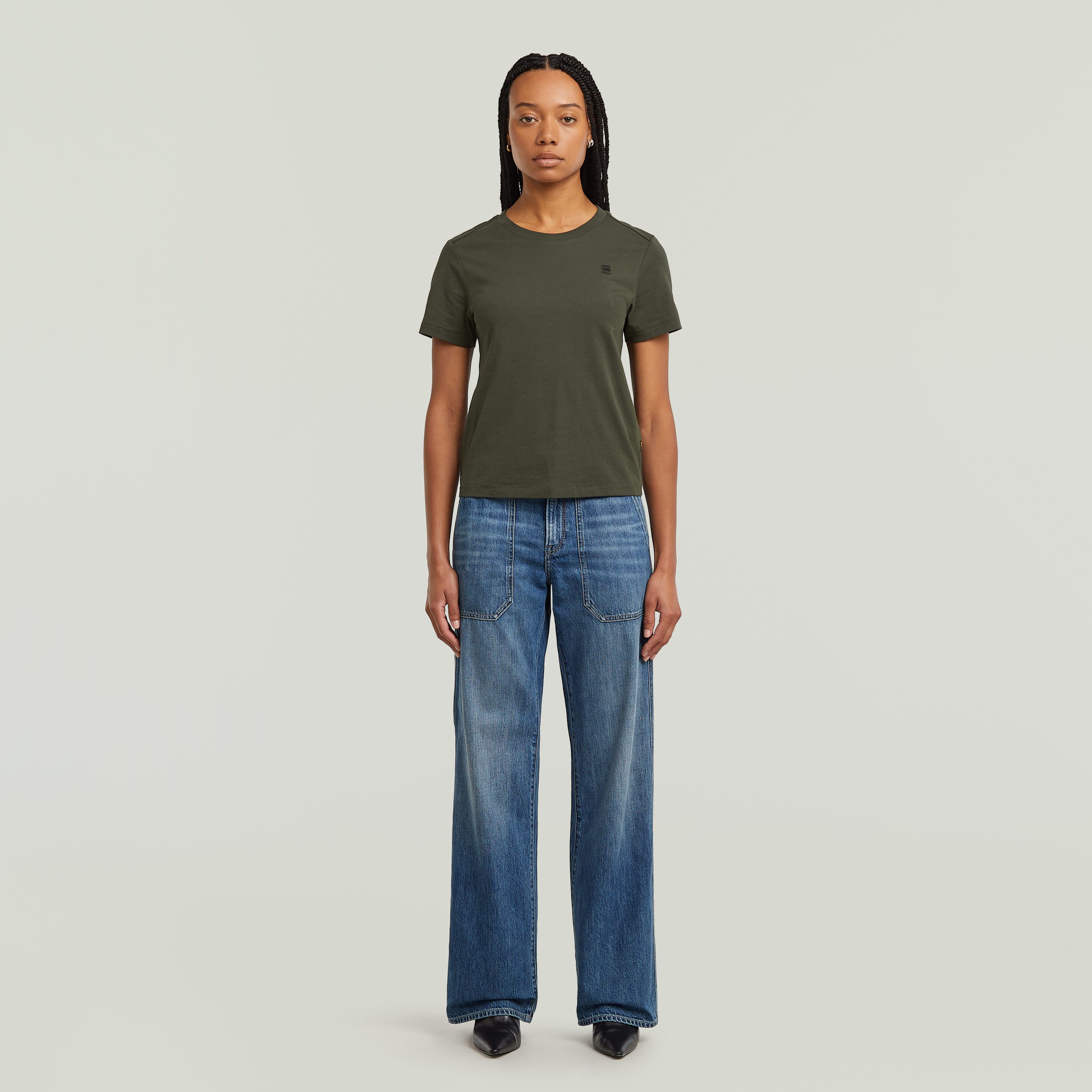 G-Star RAW T-shirt Nifous met klein logoborduursel