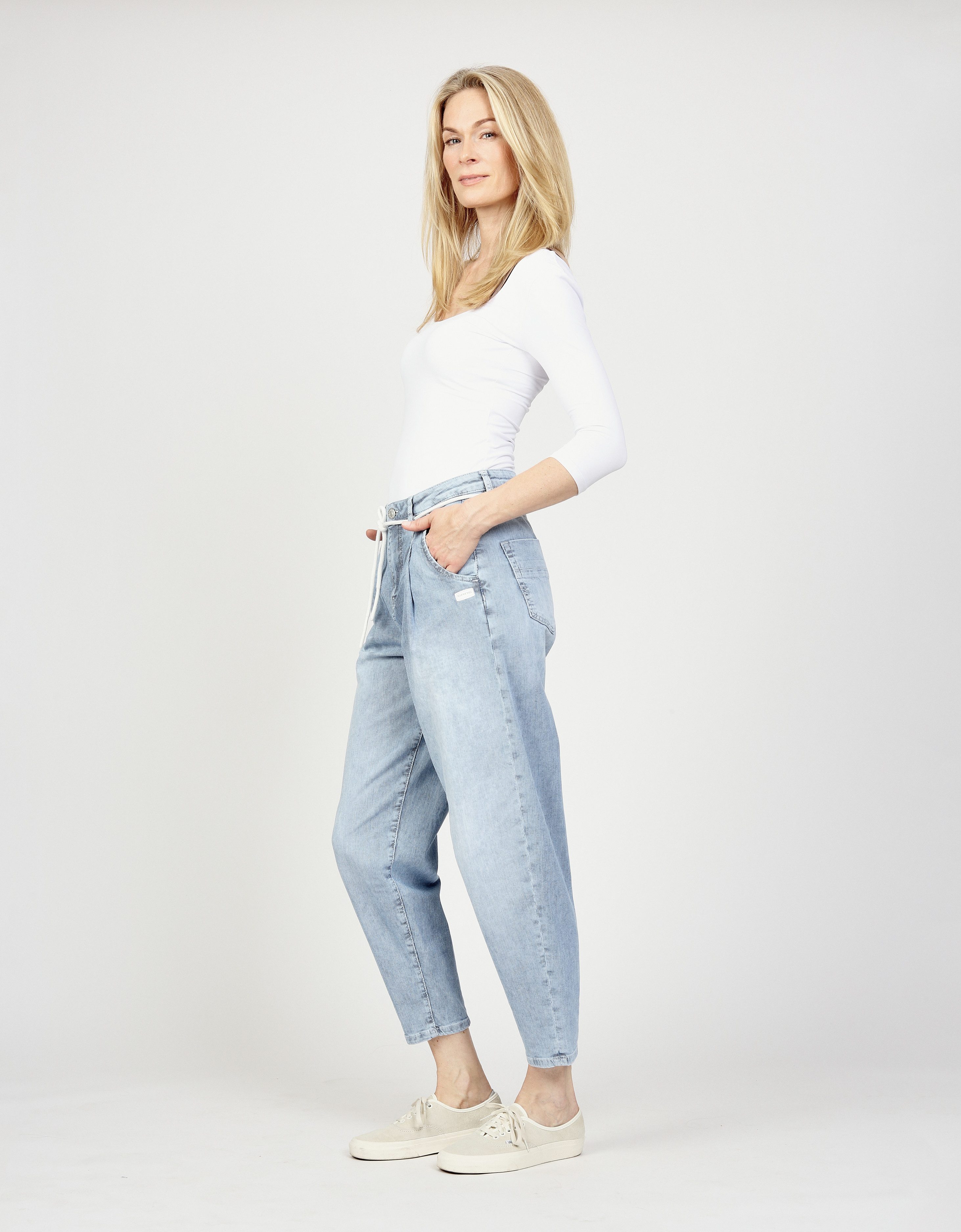 GANG Ankle jeans 94SILVIA JOGGER in ballon-fit, casual wijd o-vorm