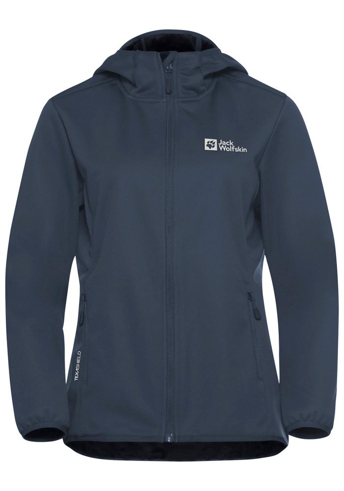 Jack Wolfskin Softshell-jack WINDHAIN HOODY W