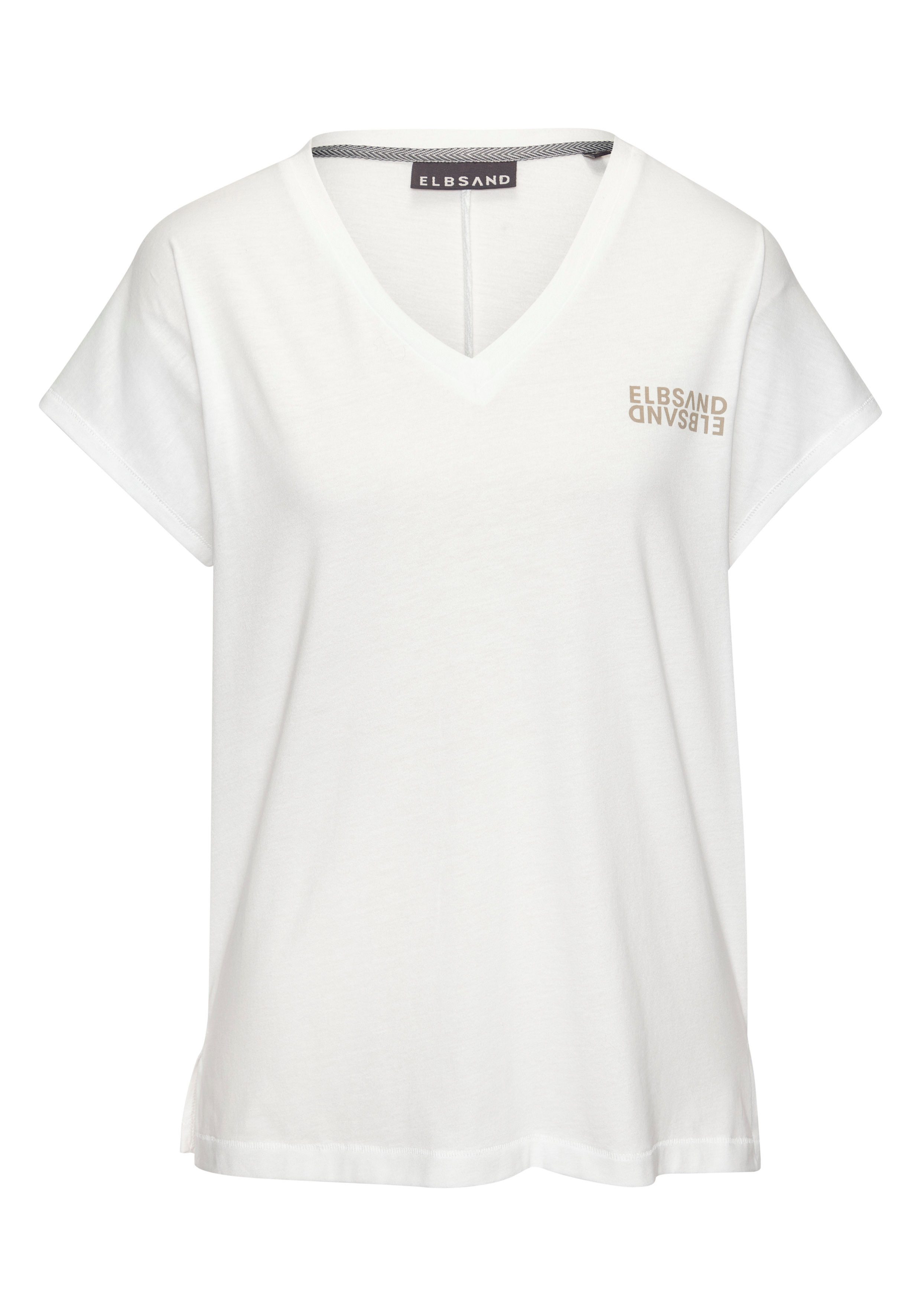 Elbsand Shirt met V-hals