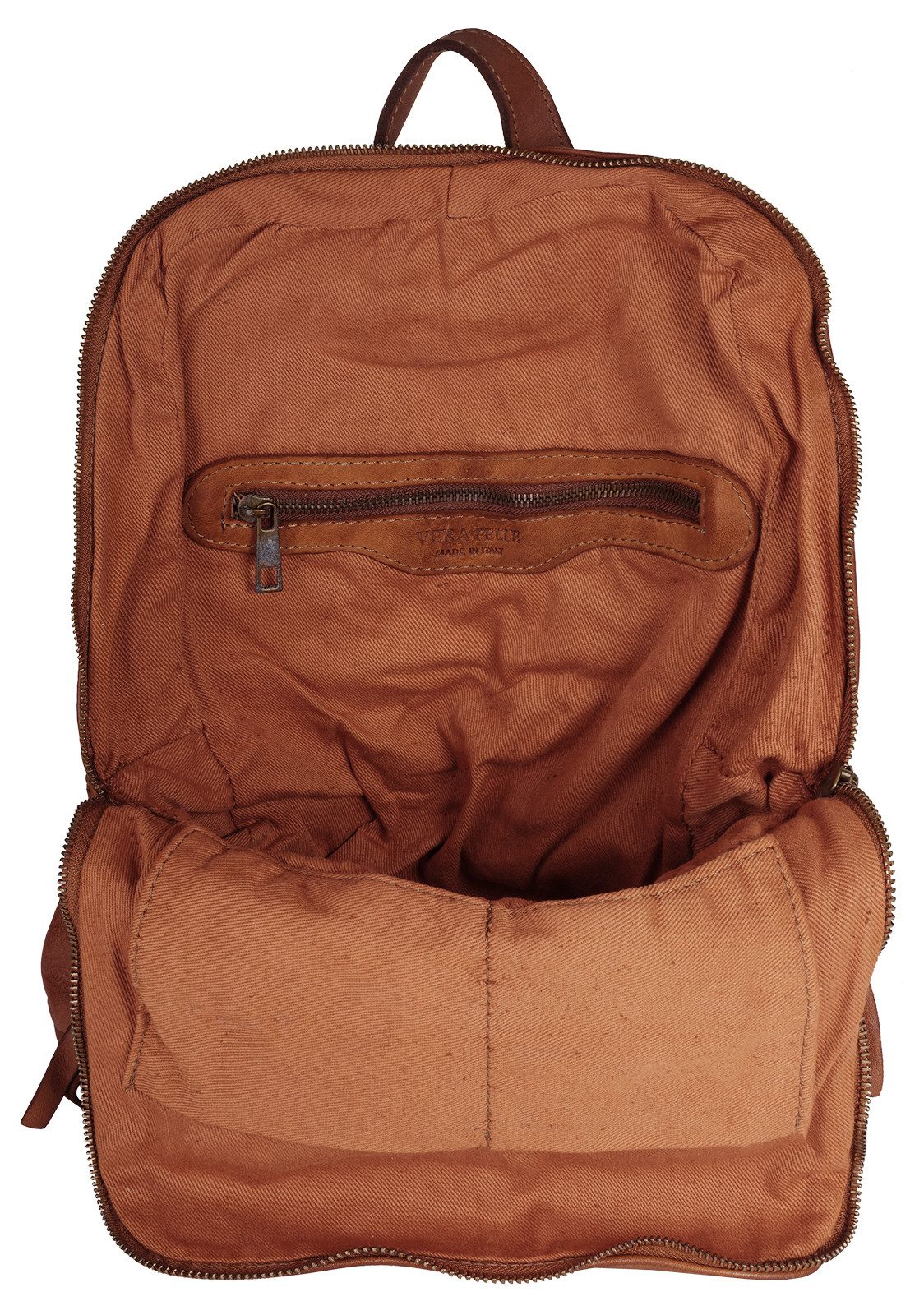 Samantha Look Rugzak echt leer, made in italy