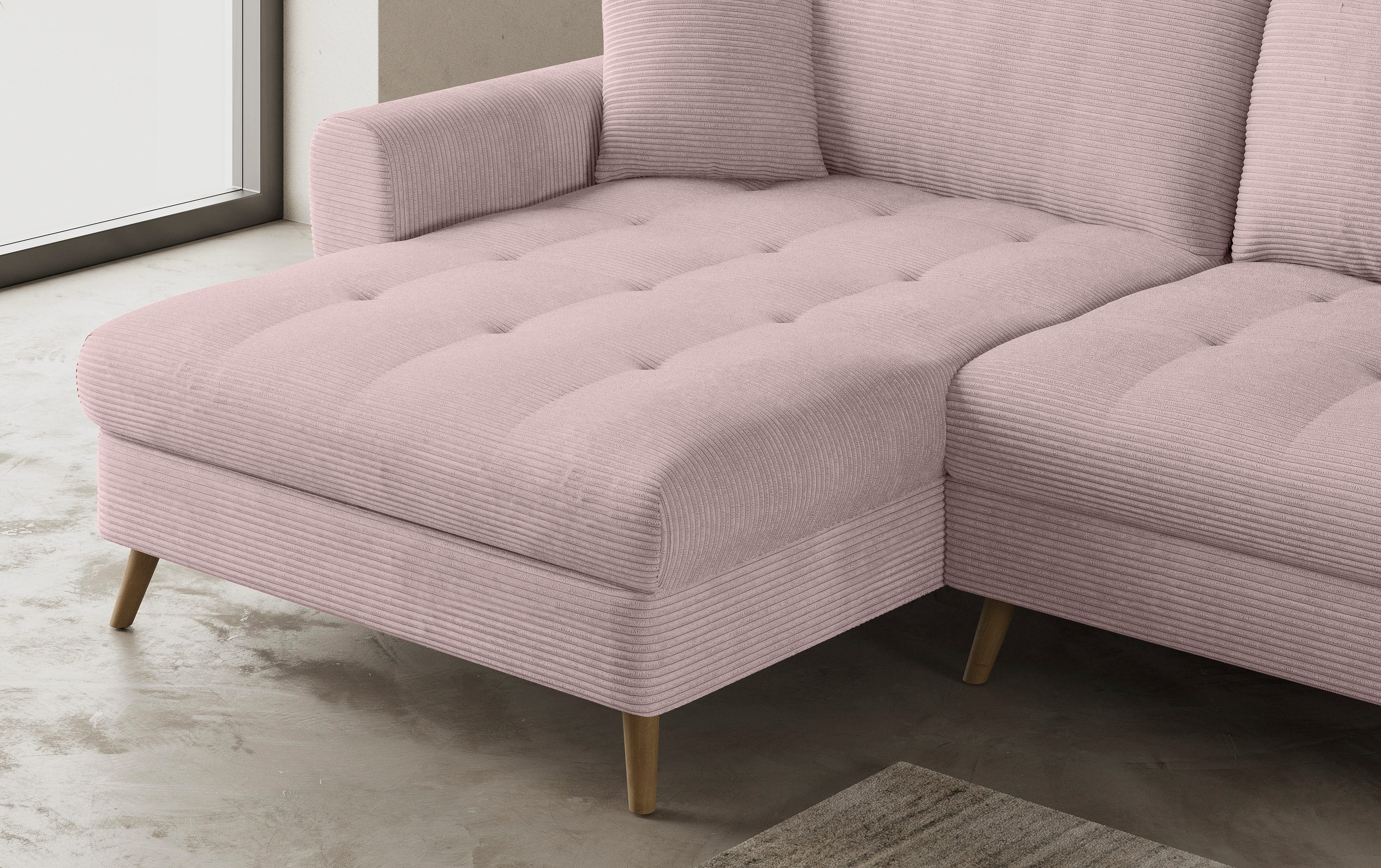 Mr. Couch Hoekbank Blackburn II, L-vorm Met koudschuimvering tot 140 kg belastbaar