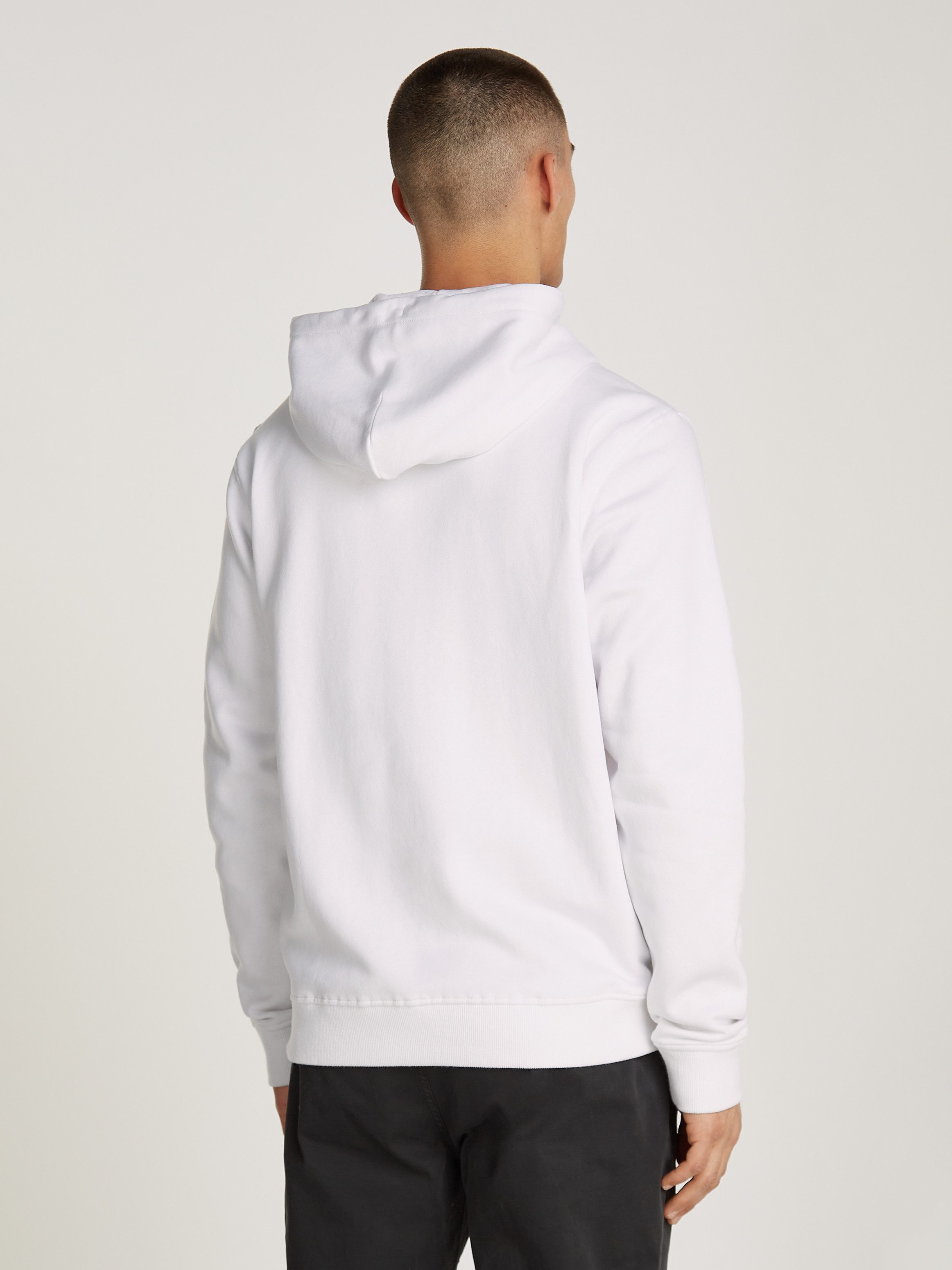 TOMMY JEANS Sweatshirt TJM REG LINEAR GOLD HOOD EXT geborduurd merkembleem op borsthoogte