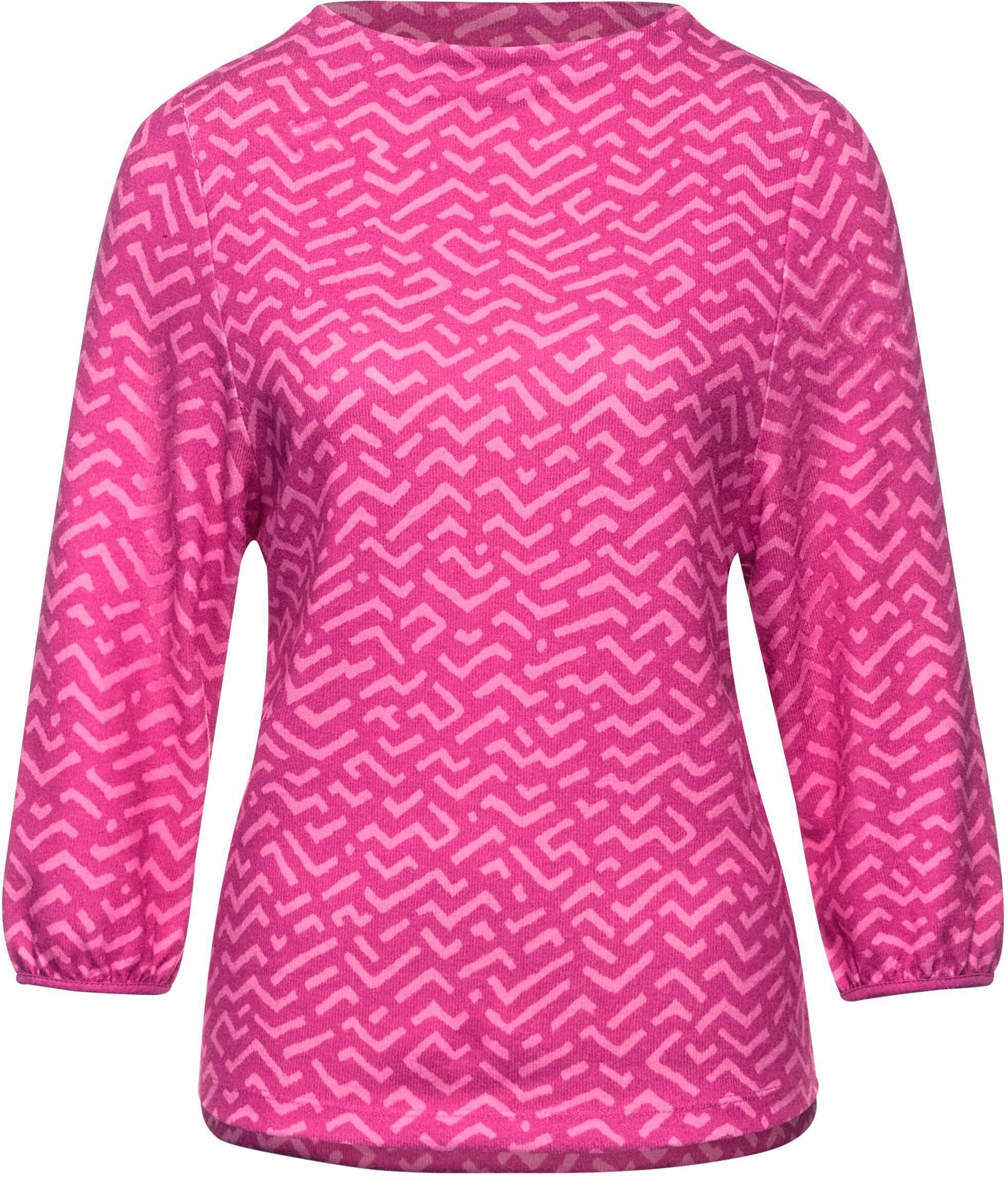 STREET ONE Shirt met print met zigzagpatroon