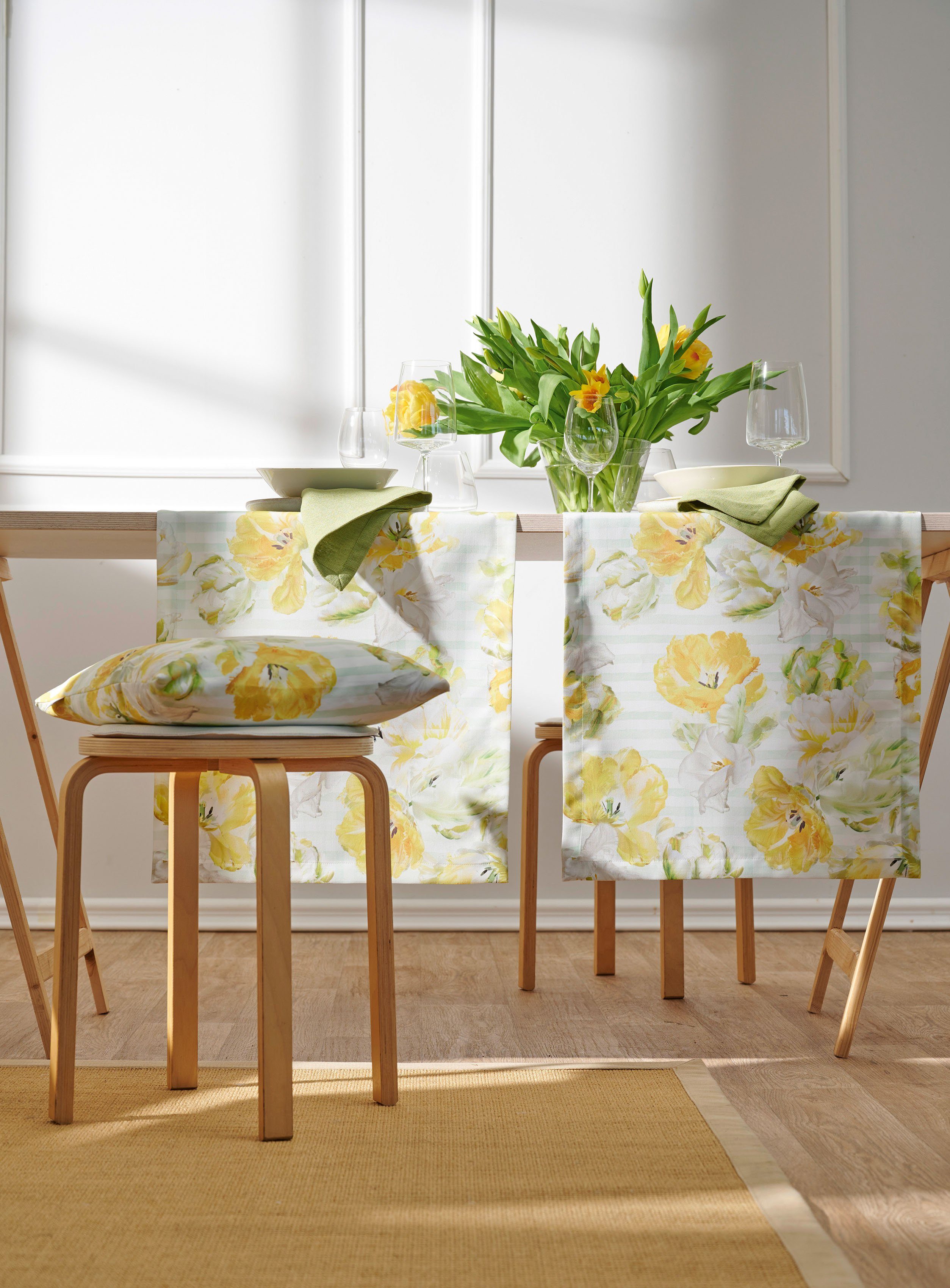 APELT Tafelloper 6405 SPRINGTIME, voorjaarsdecoratie, voorjaar (1 stuk)
