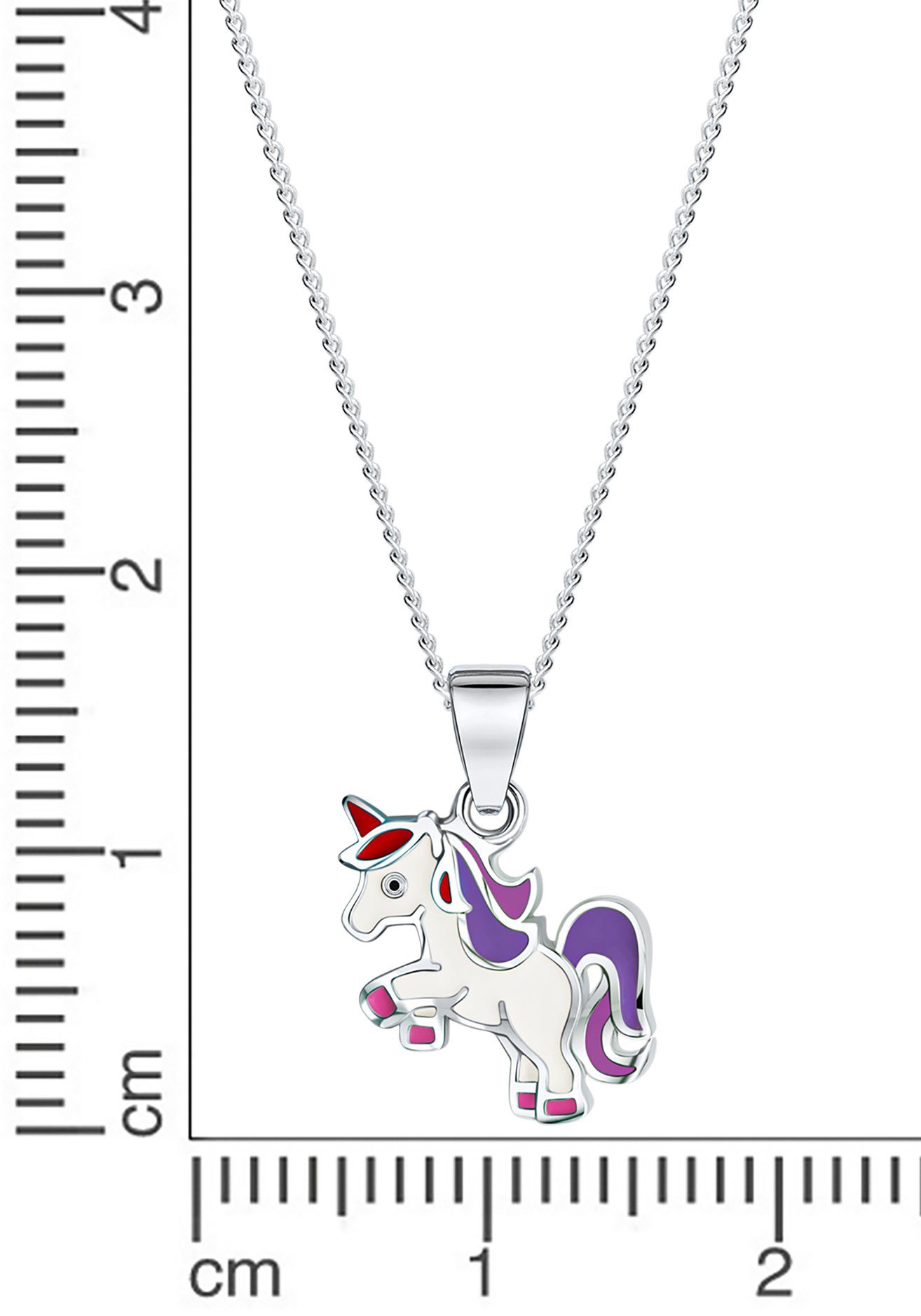 Firetti Ketting met hanger Sieraad cadeau zilver 925 halssieraad halsketting panzerketting eenhoorn