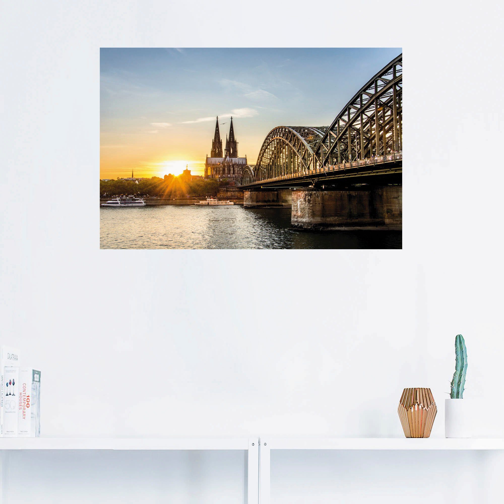 Artland Artprint Keulse domkerk als poster, muursticker in verschillende maten