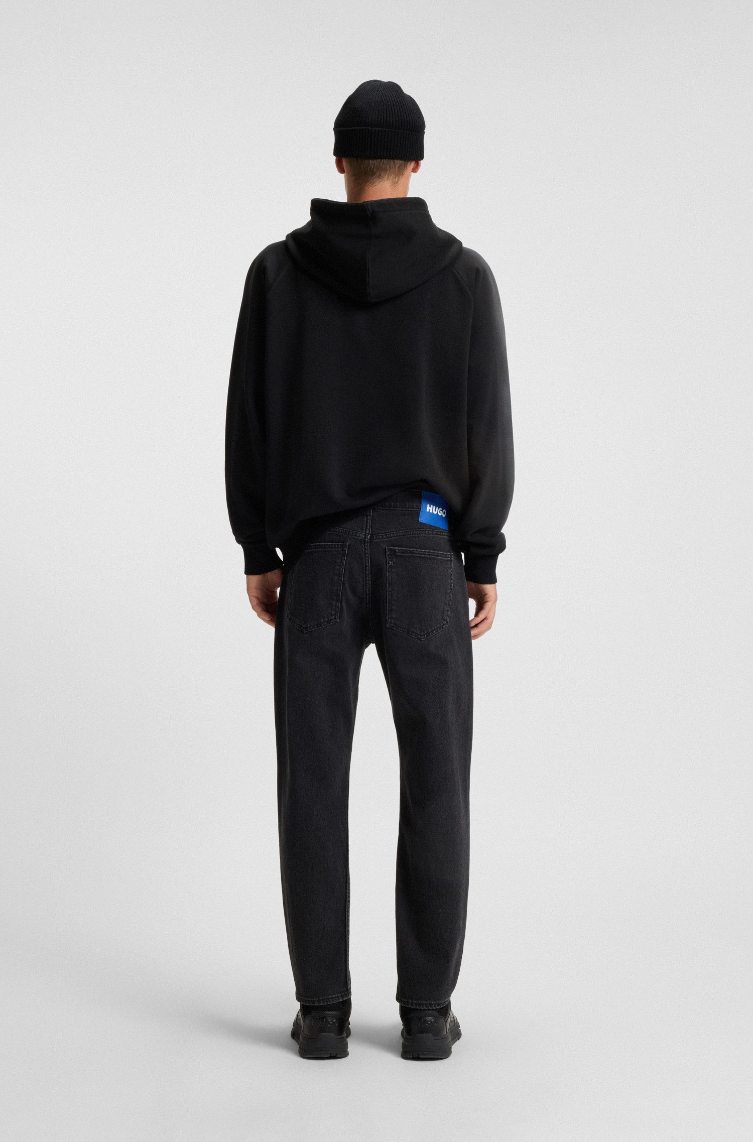 HUGO Blue Tapered jeans Brody met stone-washed-finish