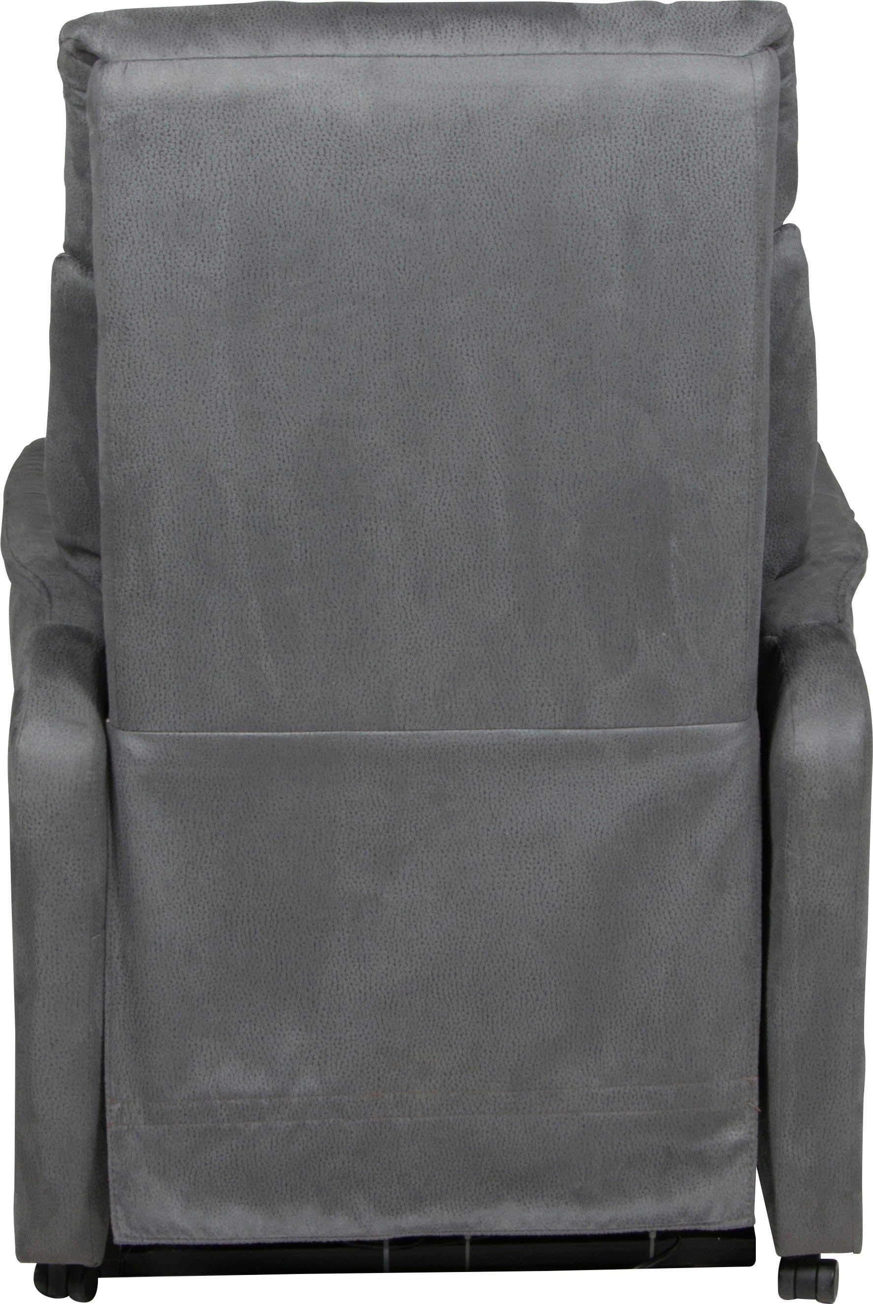 Duo Collection Relaxfauteuil Sorrent met instelbare stoelverwarming, elektrische opstahulp Relaxfunctie en pocketveren binnenvering met stalen nosagvering