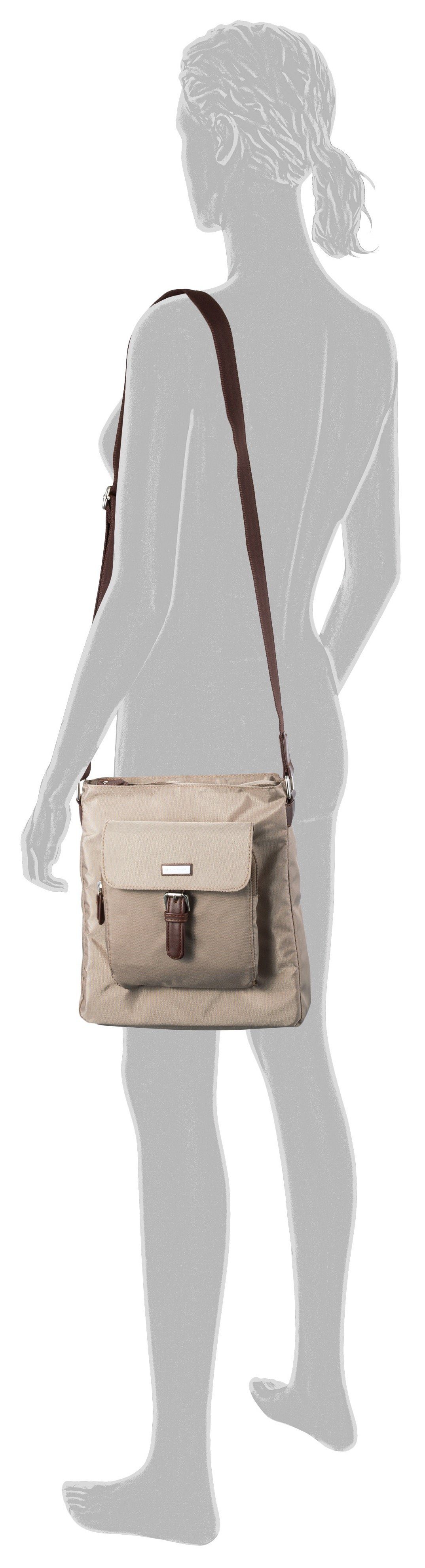 Tom Tailor Hobo-tas Rina van lichtgewicht nylon en ingewikkeld geweven riemband