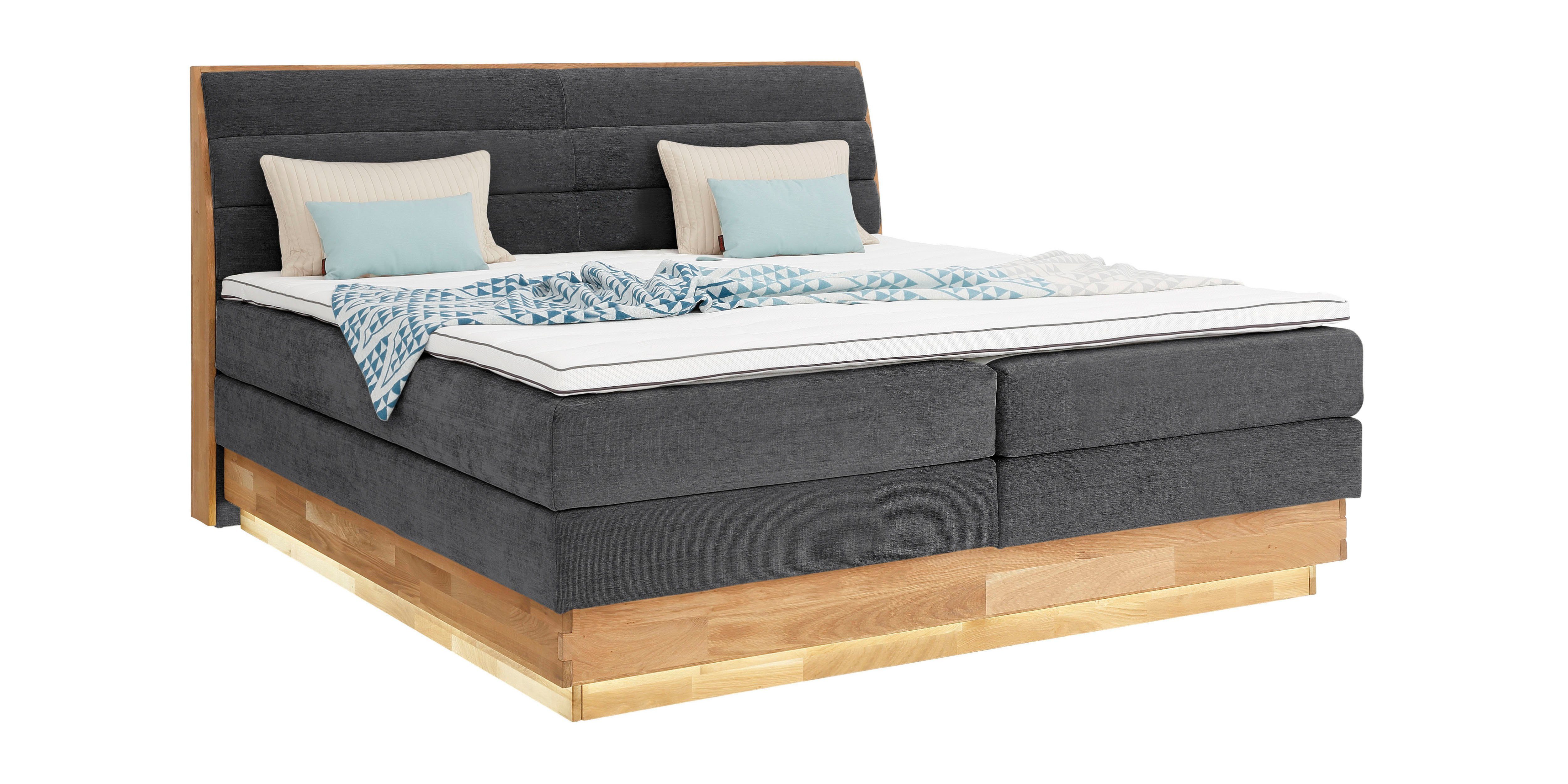 OTTO products Boxspring Ledverlichting, met gecertificeerde, gerecyclede overtrekstoffen