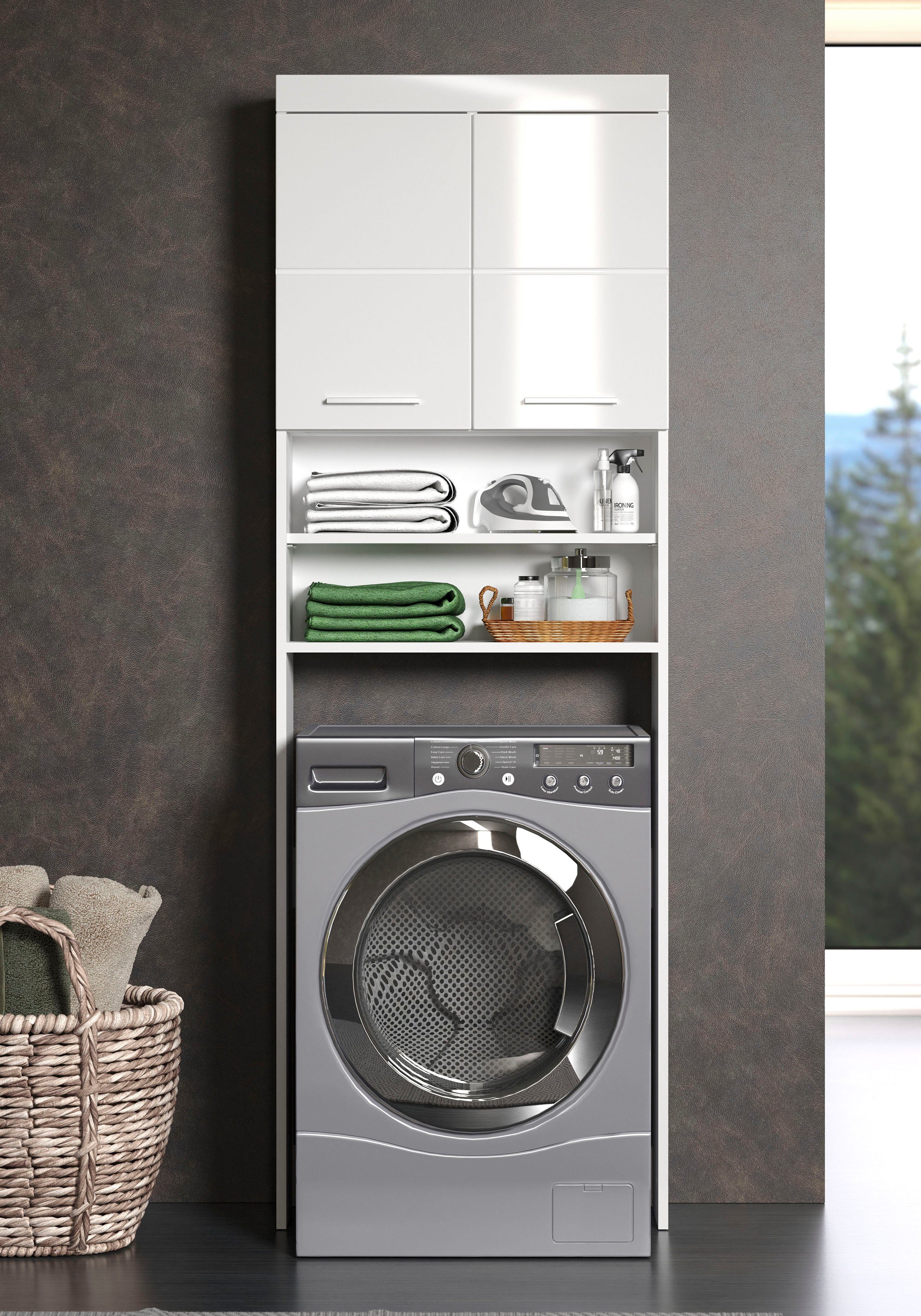 INOSIGN Kast voor wasmachine Avena Washer-overbouw - niche voor wasmachines 60 cm breed