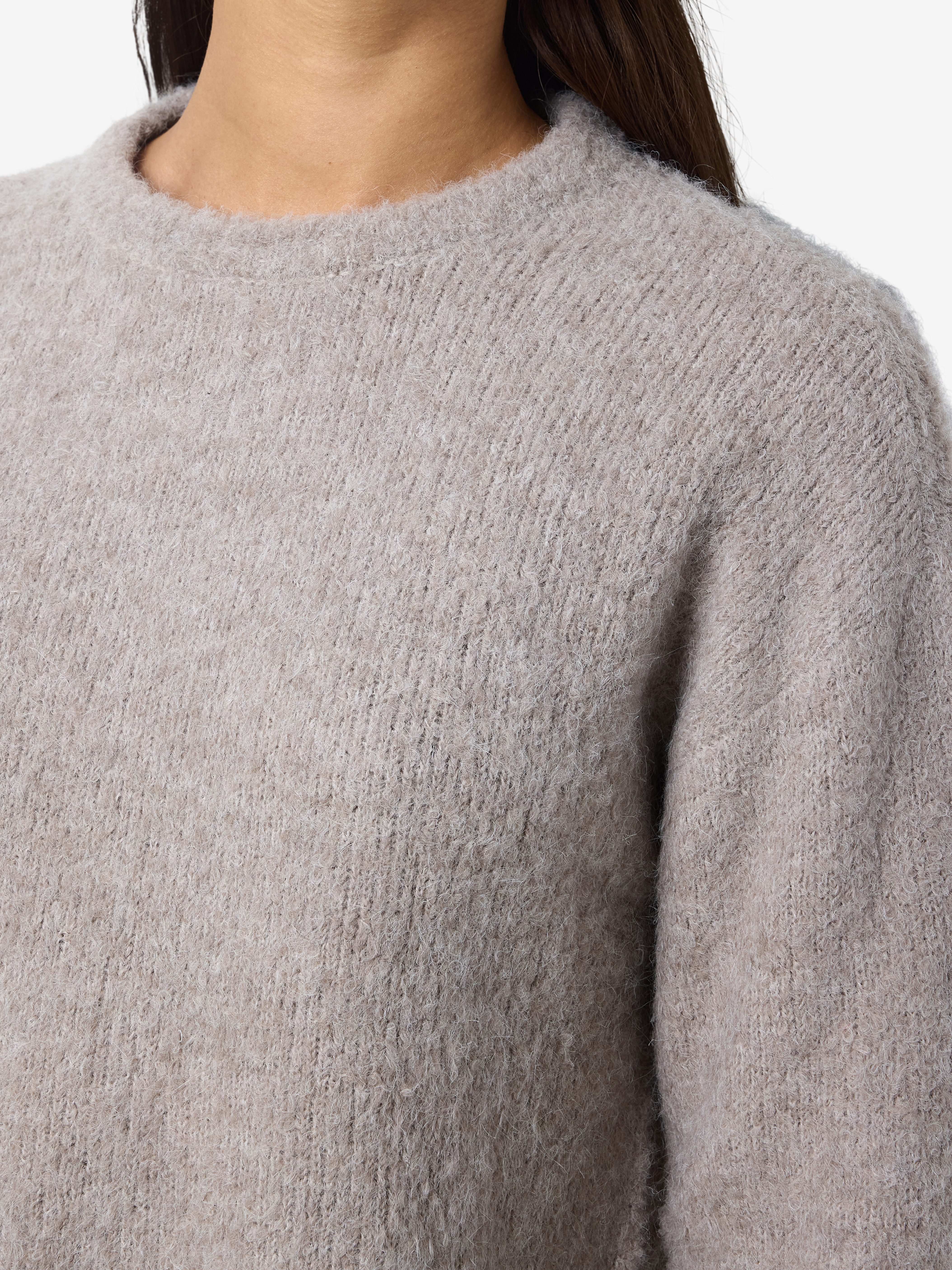 Noisy may Trui met ronde hals NMDOLLY L/S O-NECK KNIT FWD NOOS