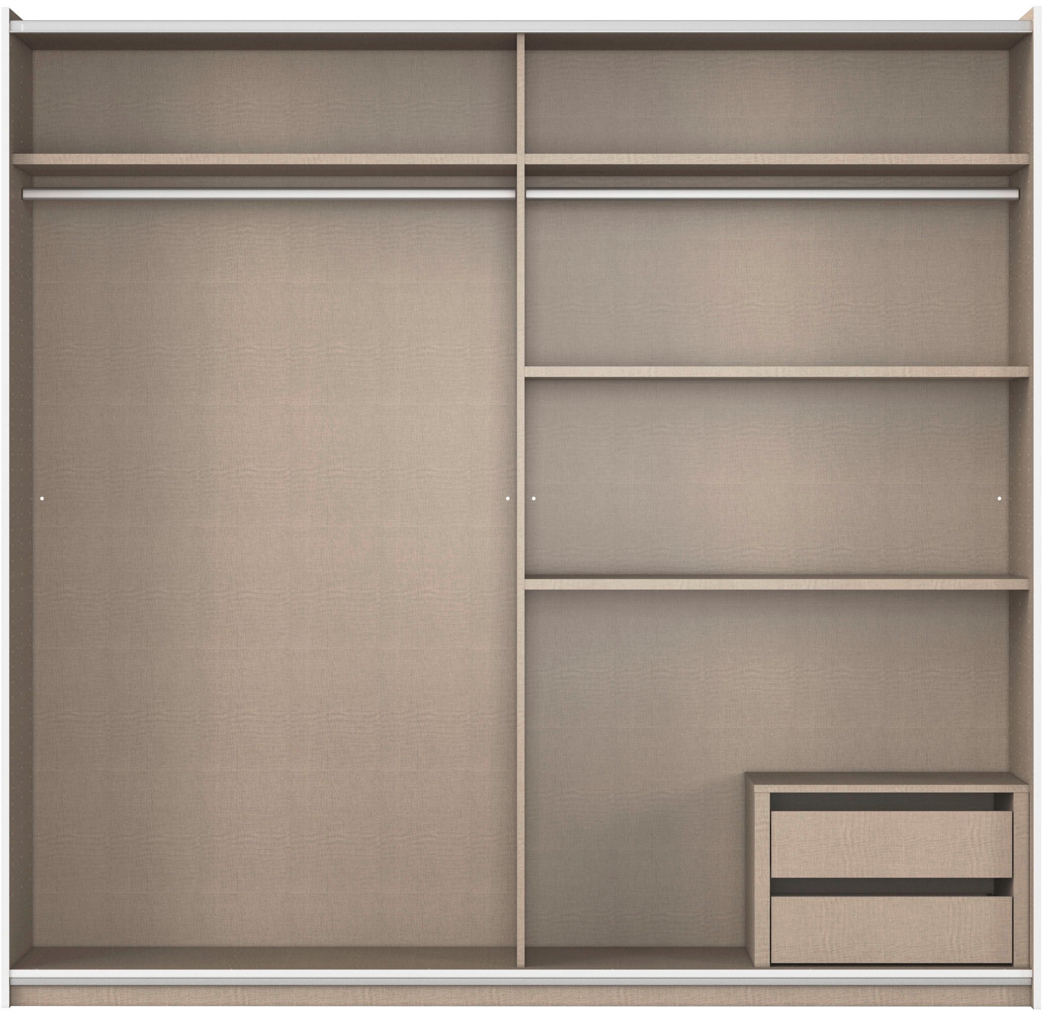 rauch Zweefdeurkast AURELIO kledingkast garderobe TOPSELLER OTTO´s CHOICE 3 verschillende uitrustingsvarianten handgrepen van metaal made in germany
