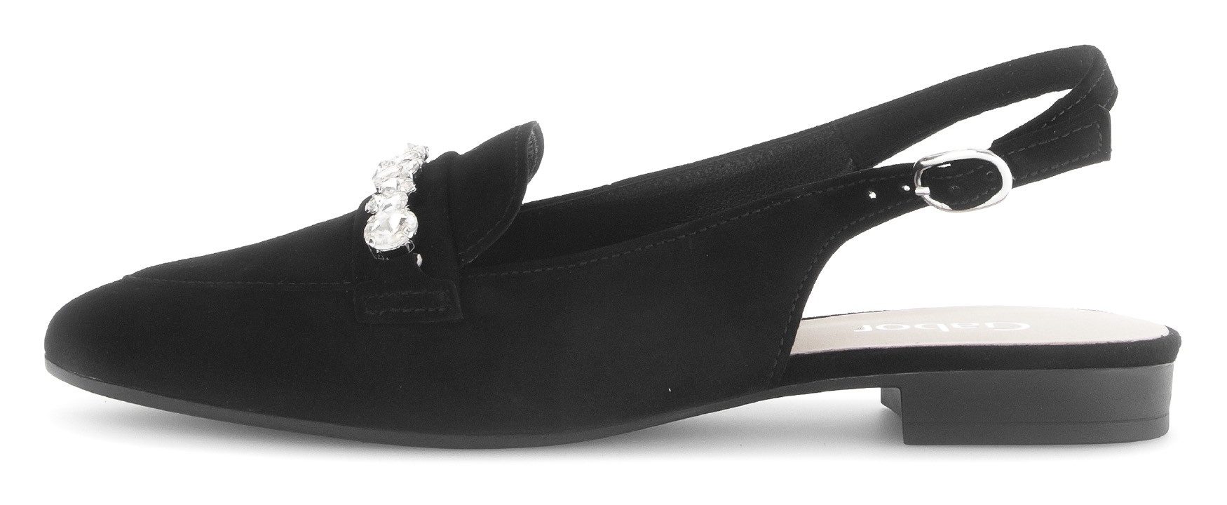 Gabor Slingback pumps , blokhak, avondschoen, feestdag schoen in spitse vorm