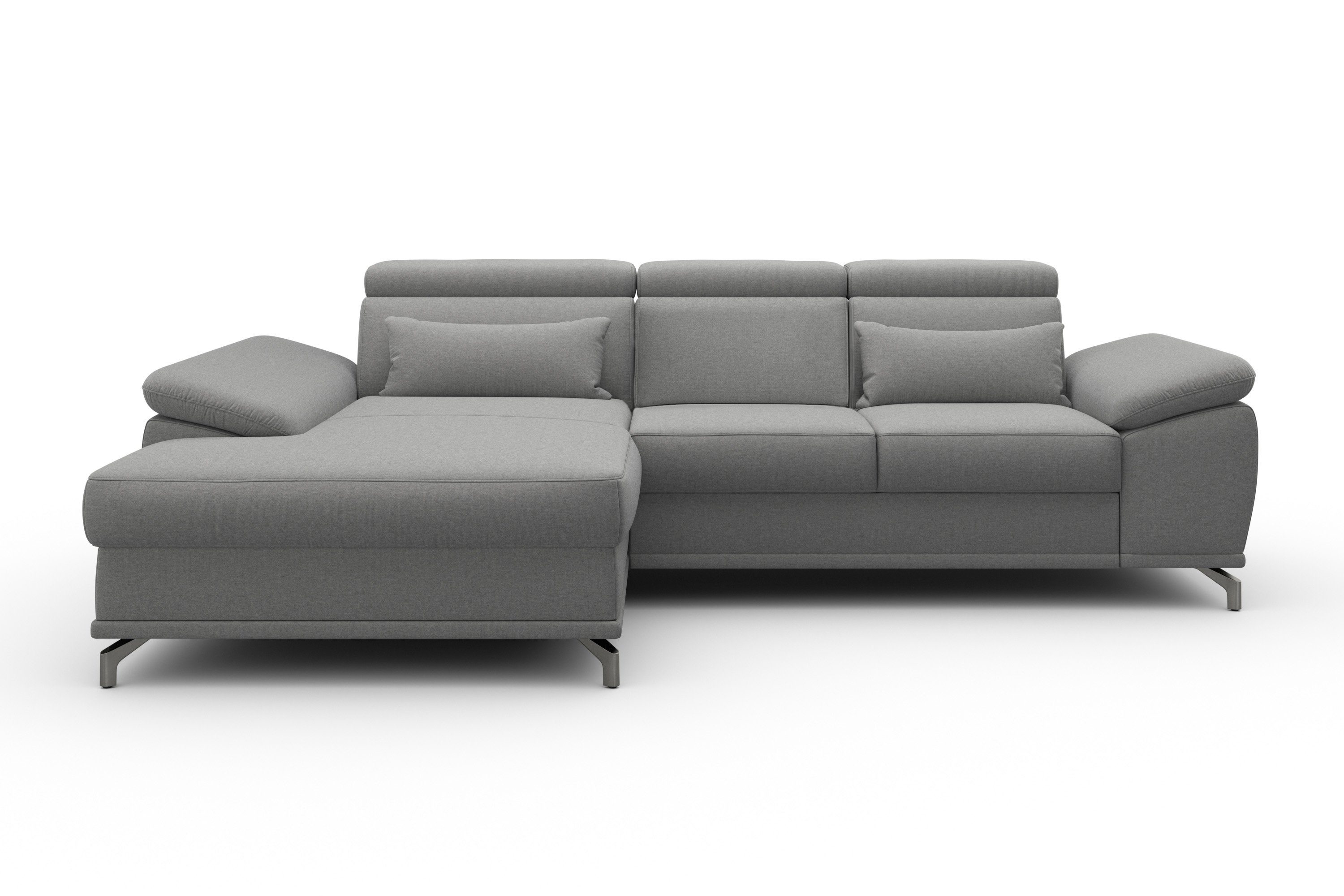 sit&more Hoekbank Cabrio L-vorm, met zitdiepteverstelling, arm- en hoofdsteunverstelling