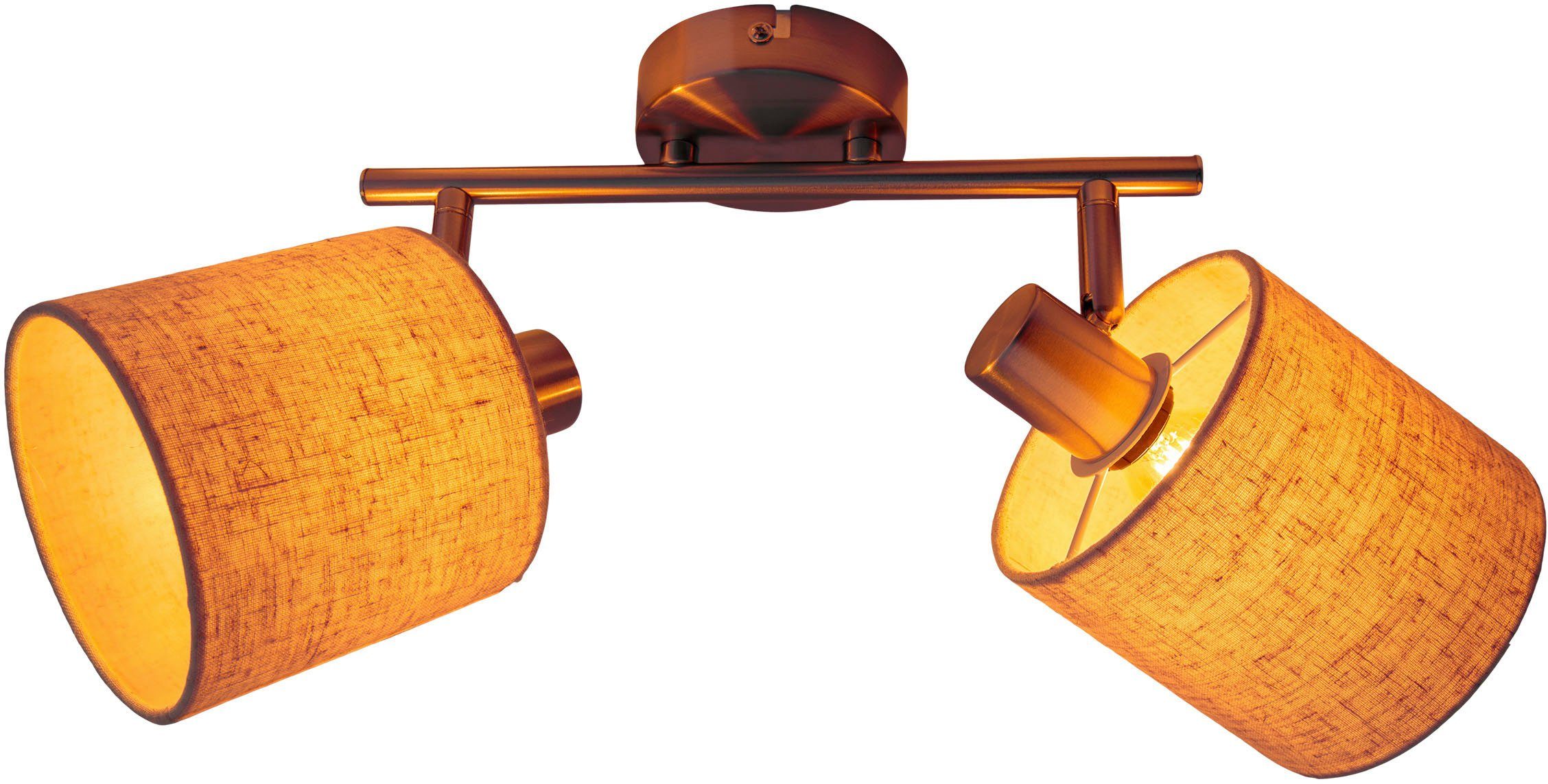 näve Plafondlamp Maron 2-delige plafondlamp, wandlamp, spot, 2xe14 max. 40w, metaal/textiel (1 stuk)