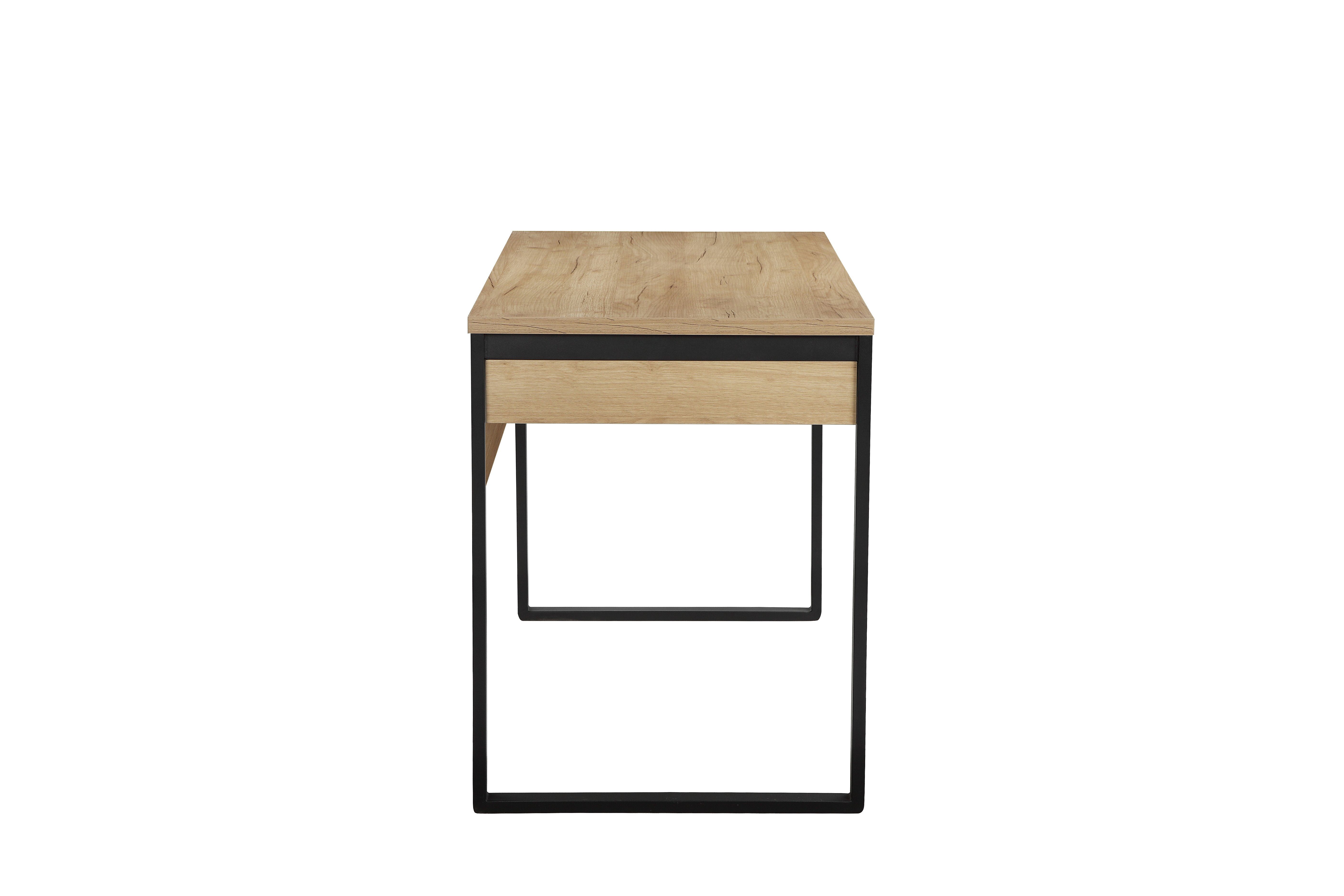Places of Style Bureau Moid, Computertafel in modern design, Breedte 120/140/160 cm, met metalen poten & lade