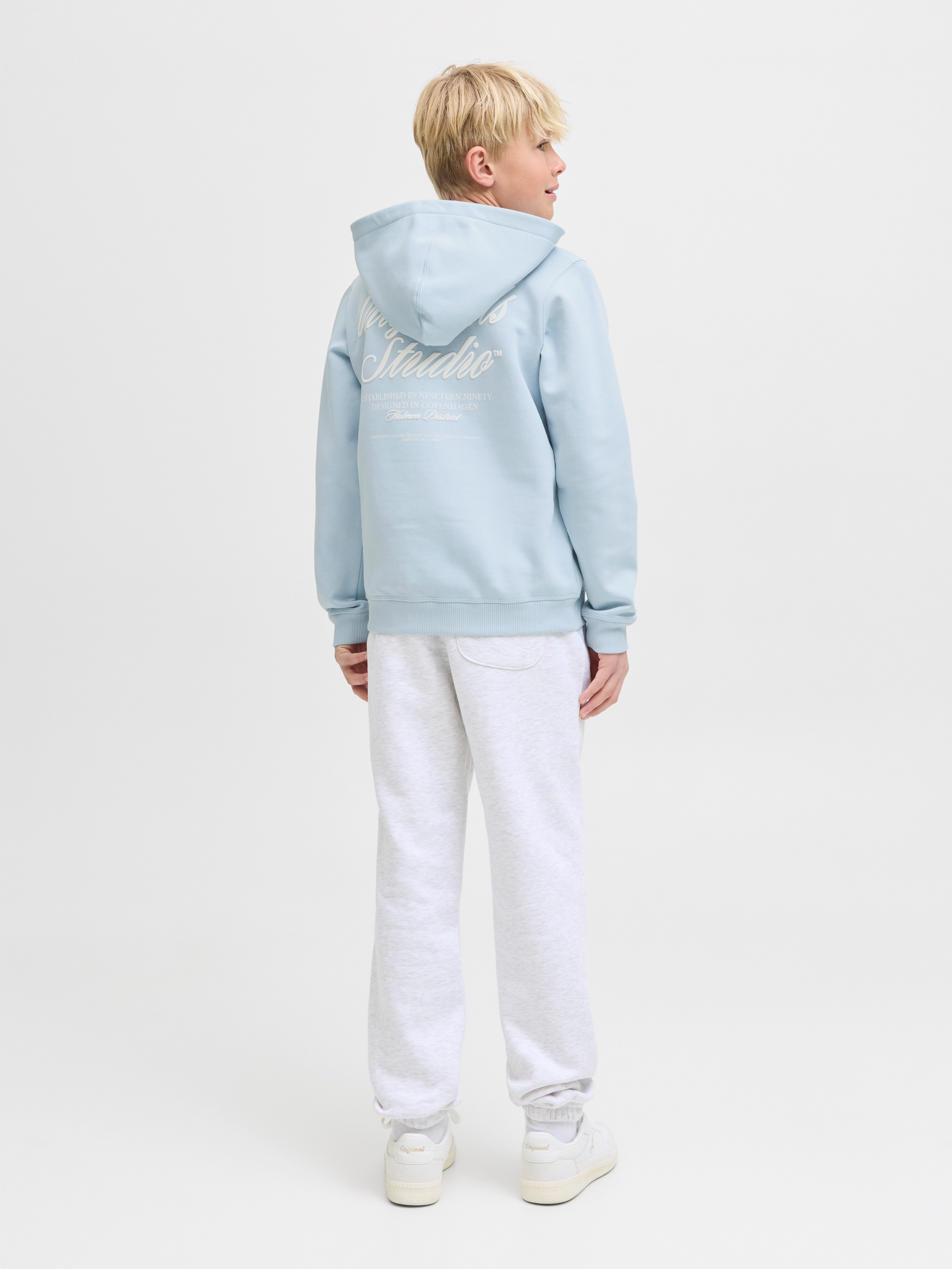 Jack & Jones Junior Hoodie JORNORREBRO TYPO BACK SWEAT HOOD SN JNR