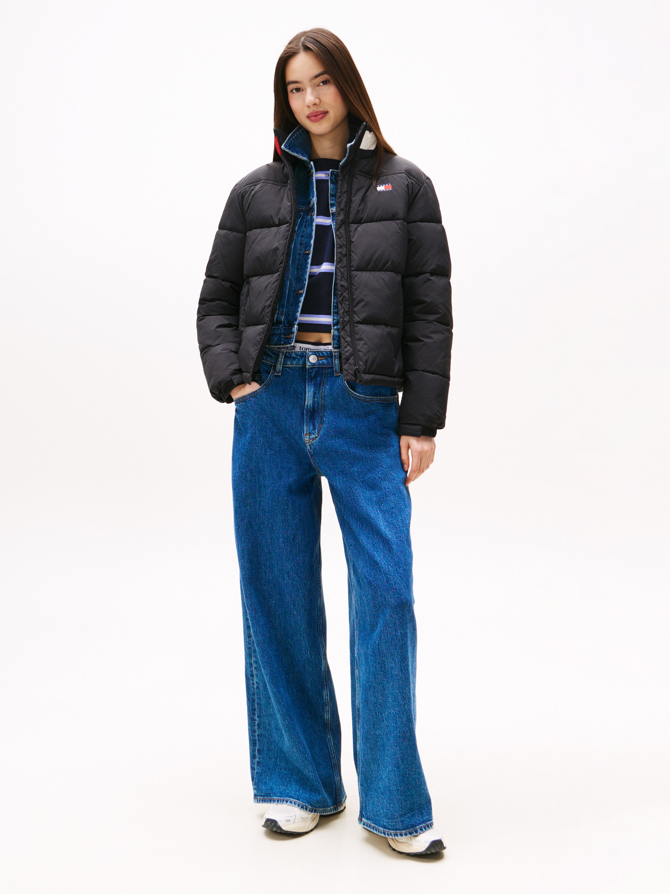 TOMMY JEANS Gewatteerde jas TJW ESS PUFFER FLAG JACKET EXT