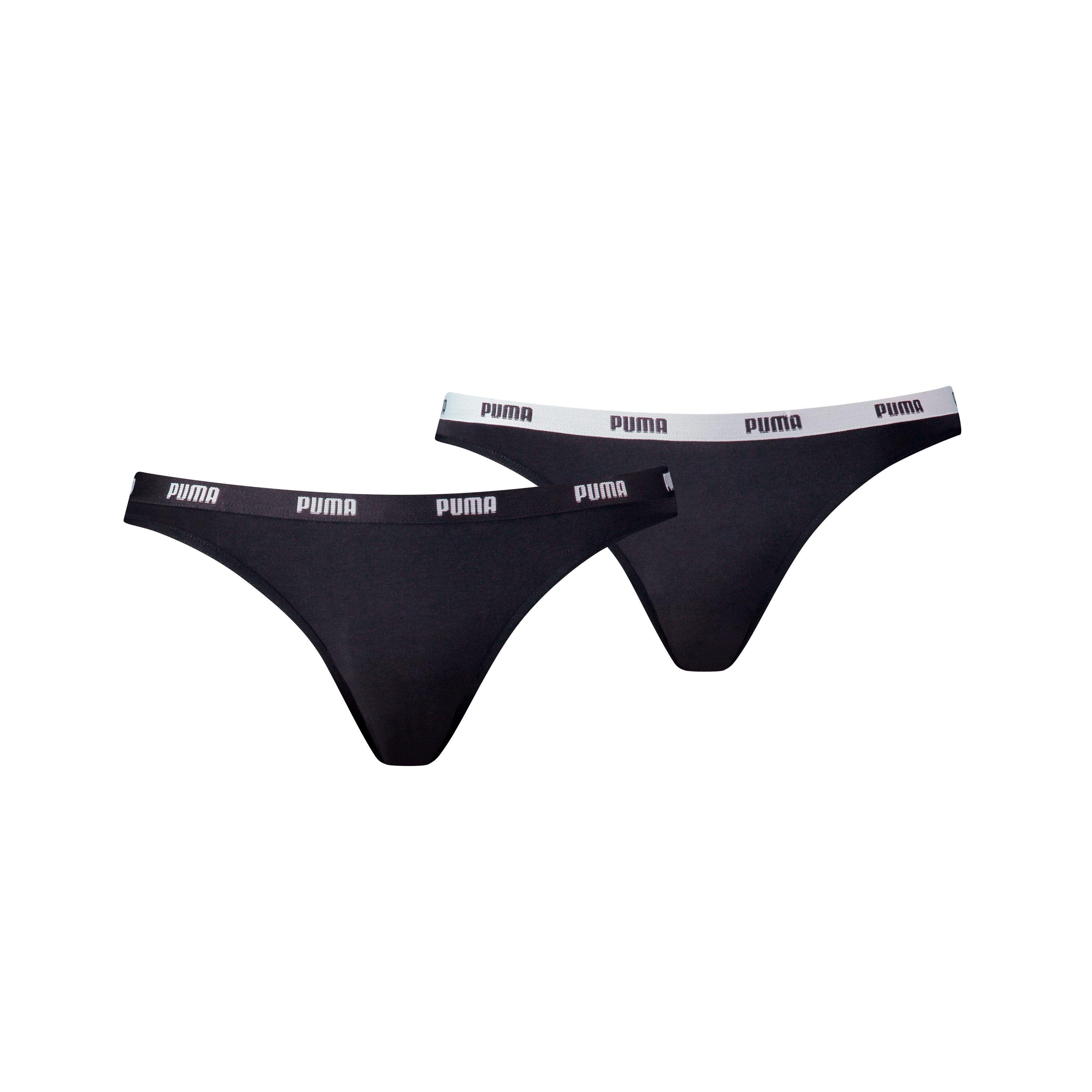PUMA Bikinibroekje PUMA WOMEN BIKINI 2P (Set van 2) dames slips maat XL zwart