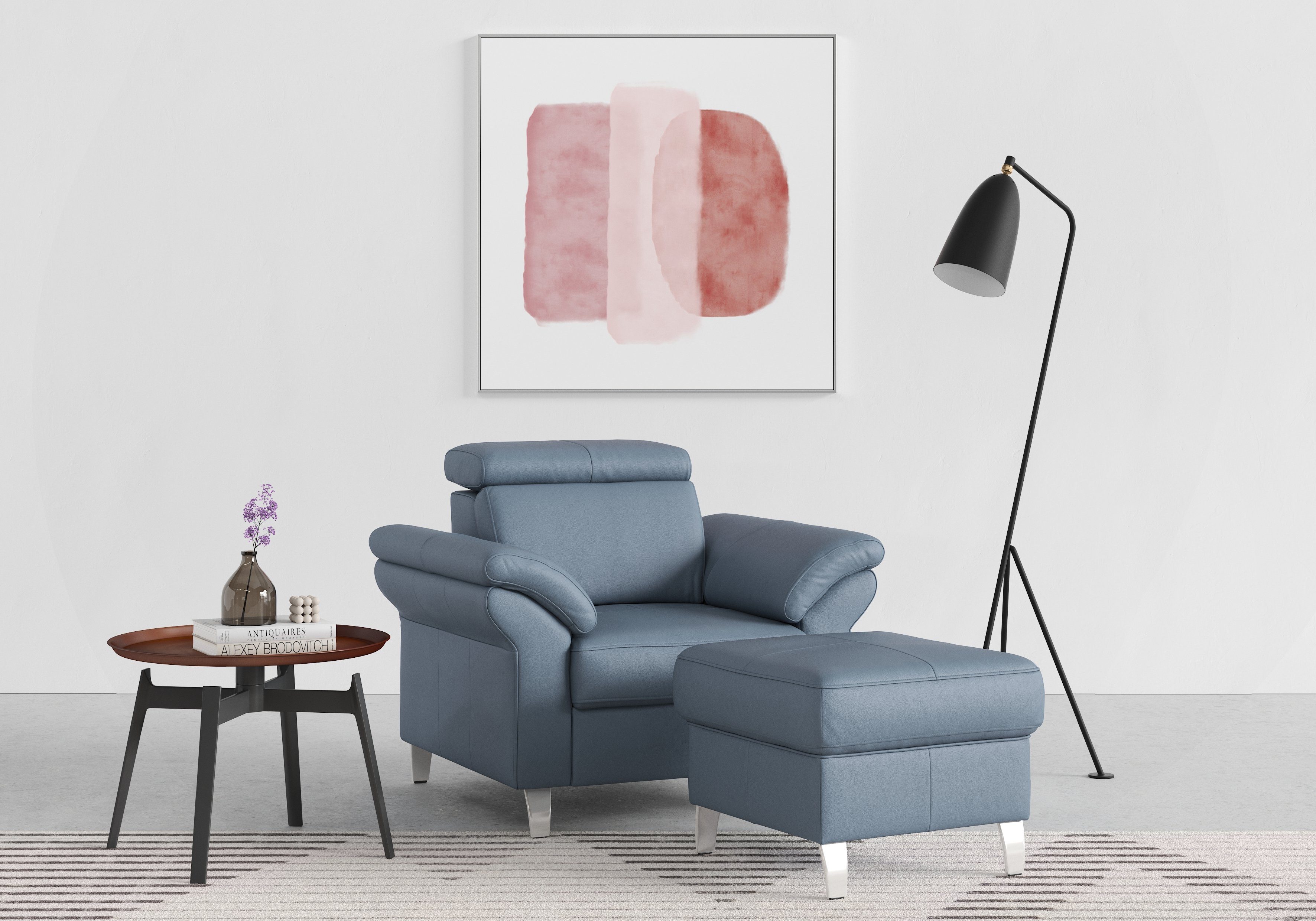 sit&more Fauteuil Arngast met binnenvering en verstelbare hoofdsteun