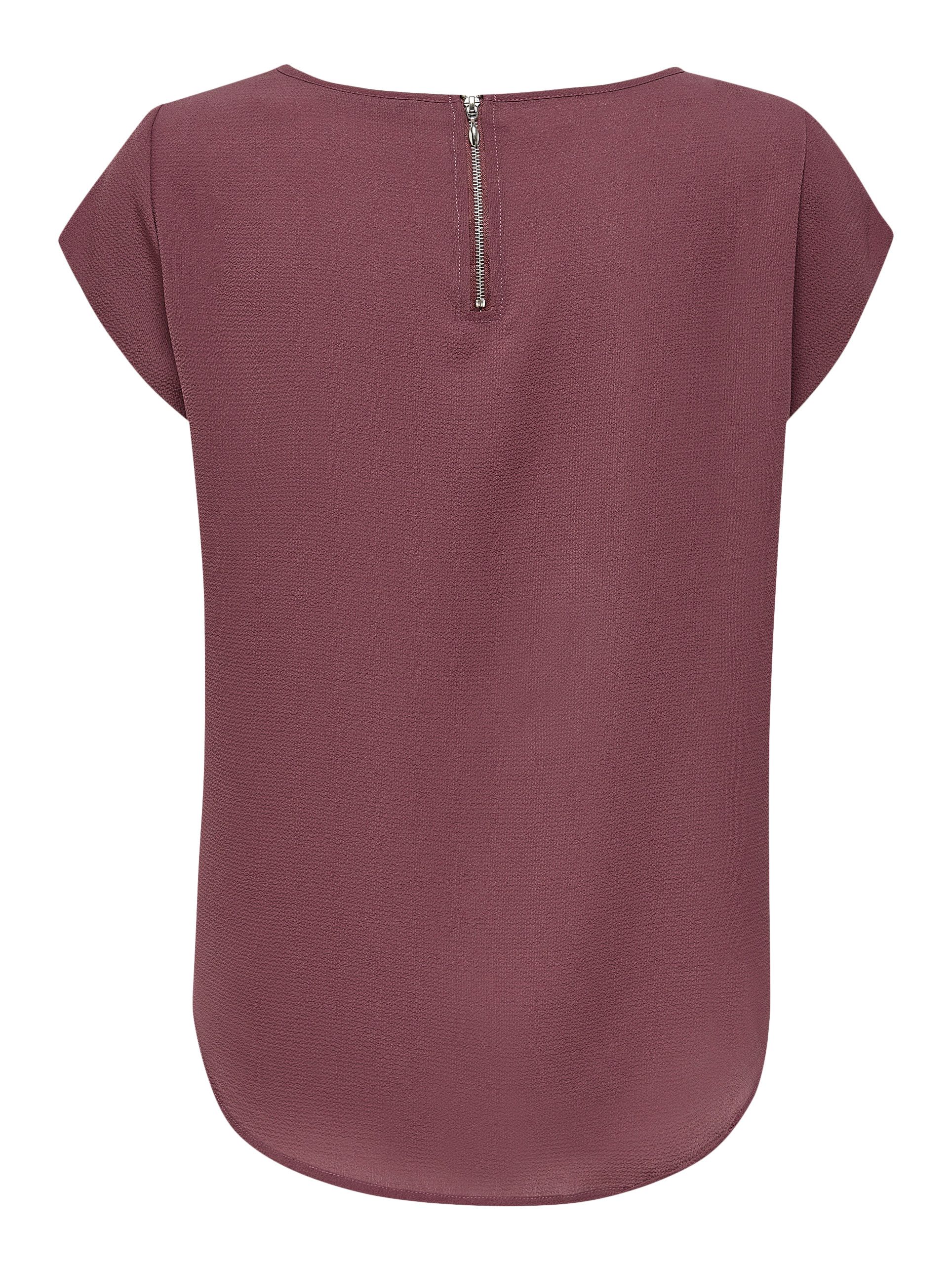 Only Blouse met korte mouwen ONLVIC S/S SOLID TOP NOOS PTM
