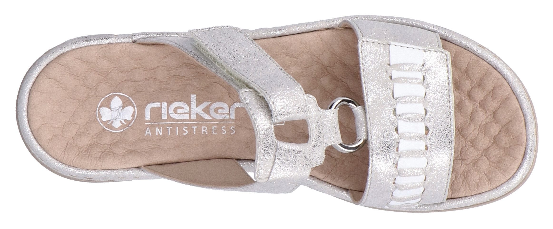 Rieker Slippers , zomerschoen, strandschoen met verstelbare klittenbandsluitingen