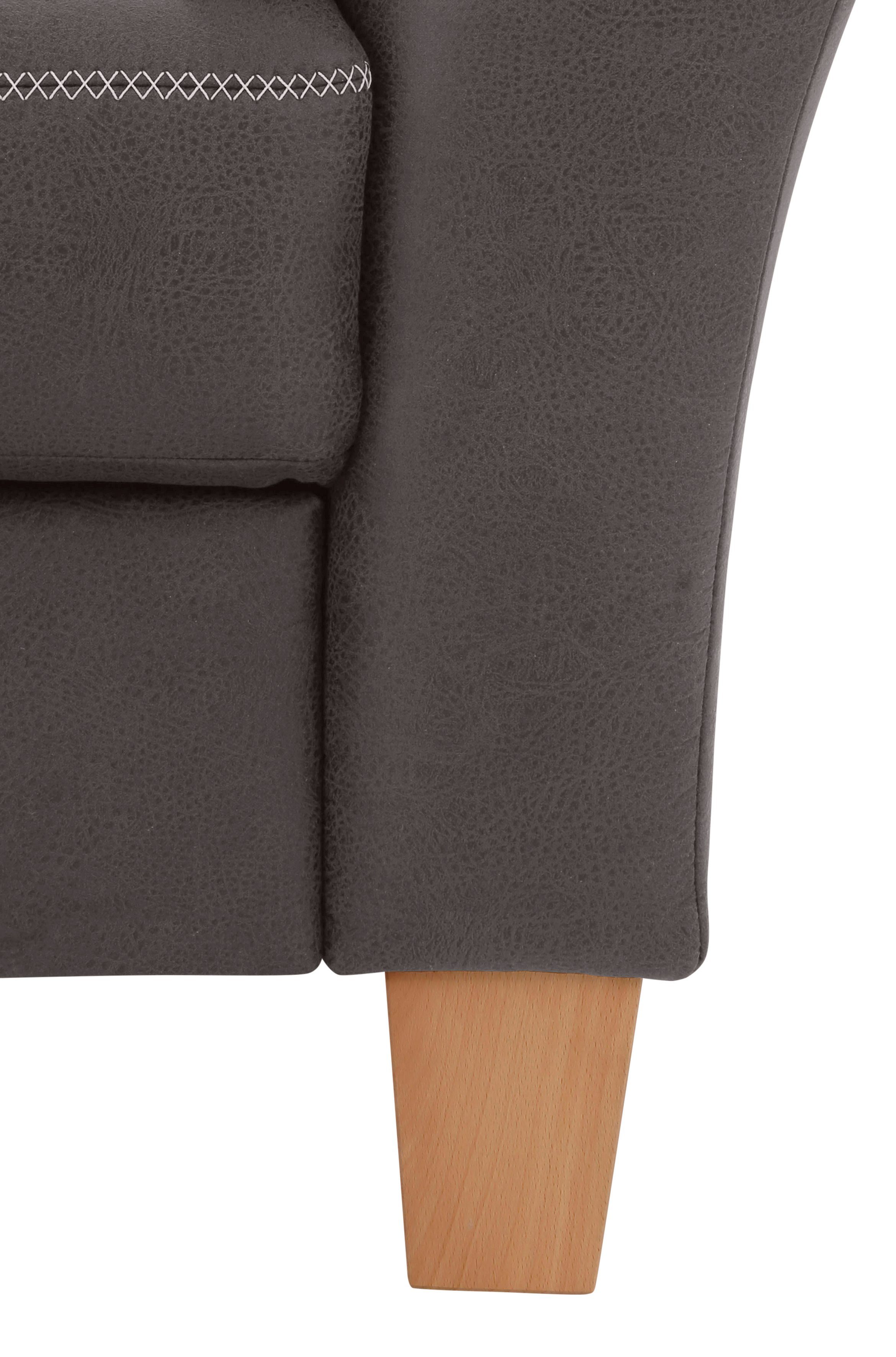 Home affaire Hoekbank Soleo L-model comfortabel door trapezehoek met relaxfunctie, ook met slaapfunctie