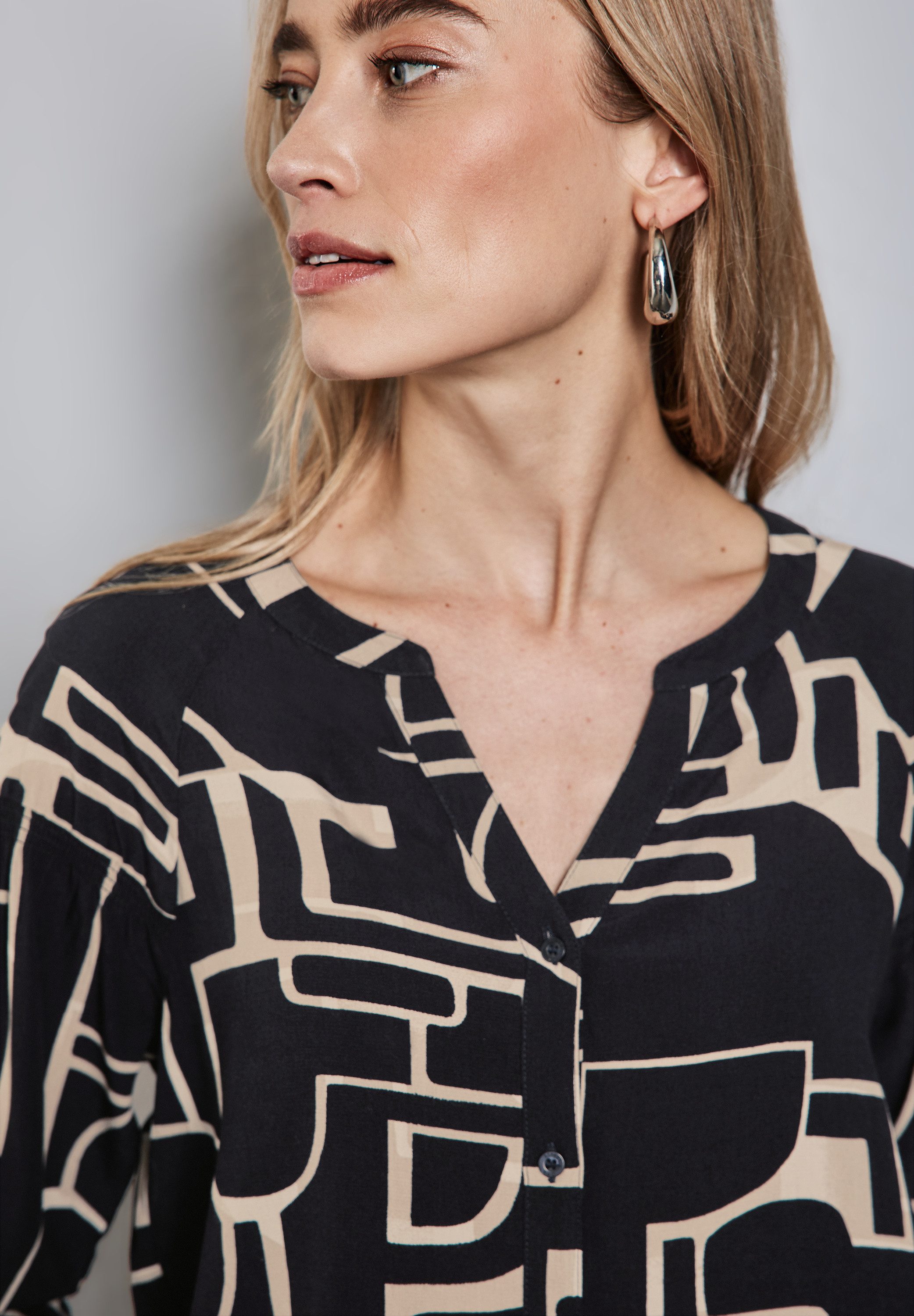 STREET ONE Blouse met lange mouwen met print all-over