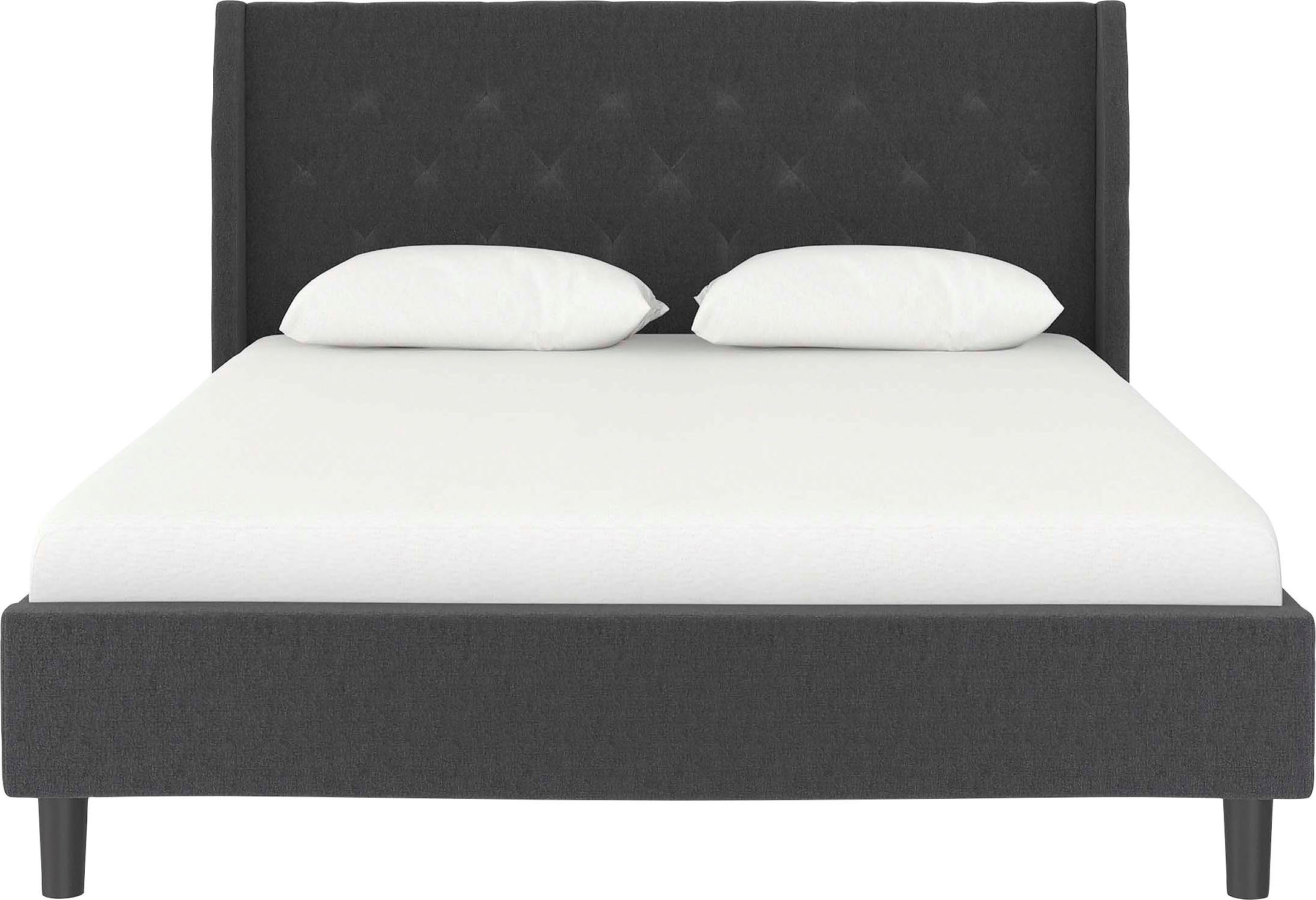 Home affaire Gestoffeerd bed Kempton met ruitencapitonnage, zacht verdikt, ligoppervlak 140x200 of 180x200 cm (1-delig)
