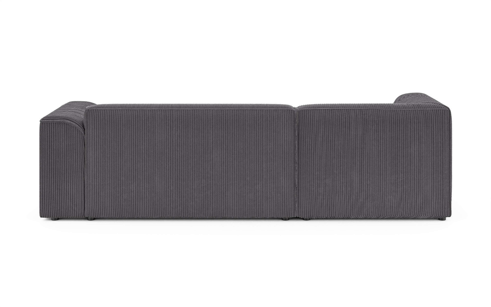 INOSIGN Hoekbank MERID L-vorm (257 cm), tijdloos & stijlvol ontwerp Uitgebreid gepolsterd, in cord, chenille en structuur
