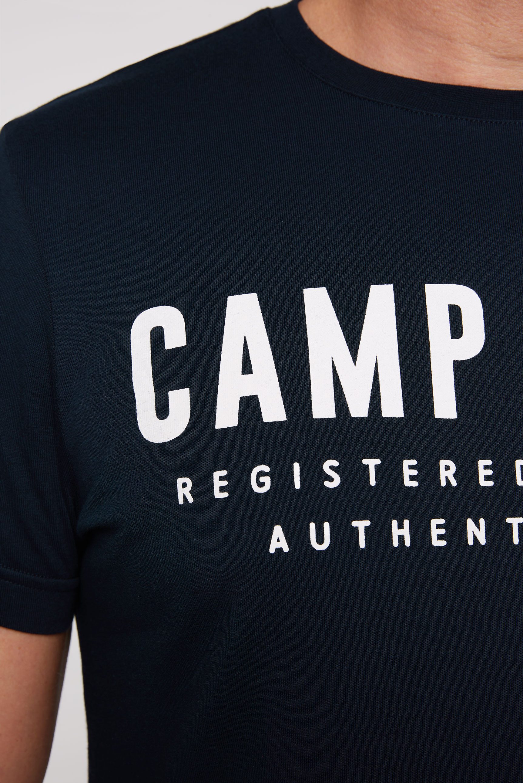CAMP DAVID T-shirt met logoprint voor