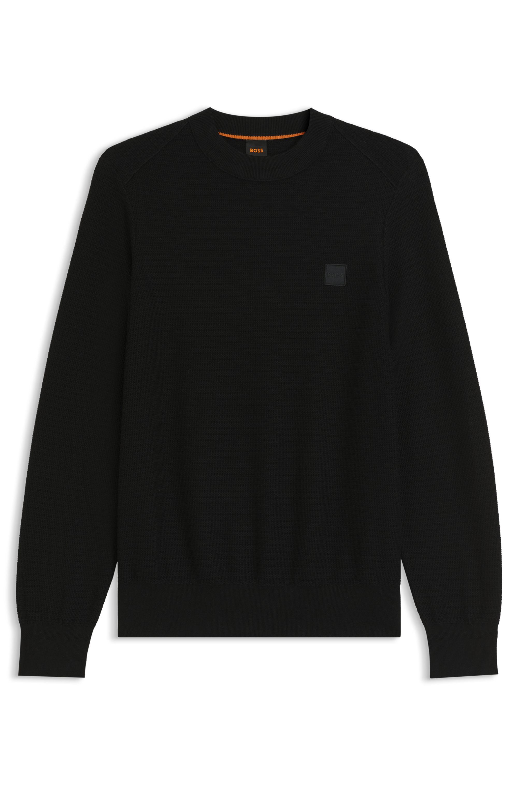 Boss Orange Gebreide trui Anion met boss badge