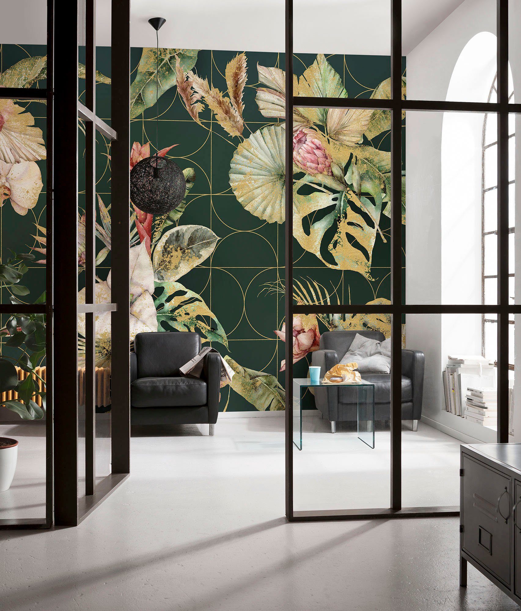 Komar Vliesbehang Digitale print vlies - Golden Growth - Afmeting 400 x 250 cm (1 stuk)