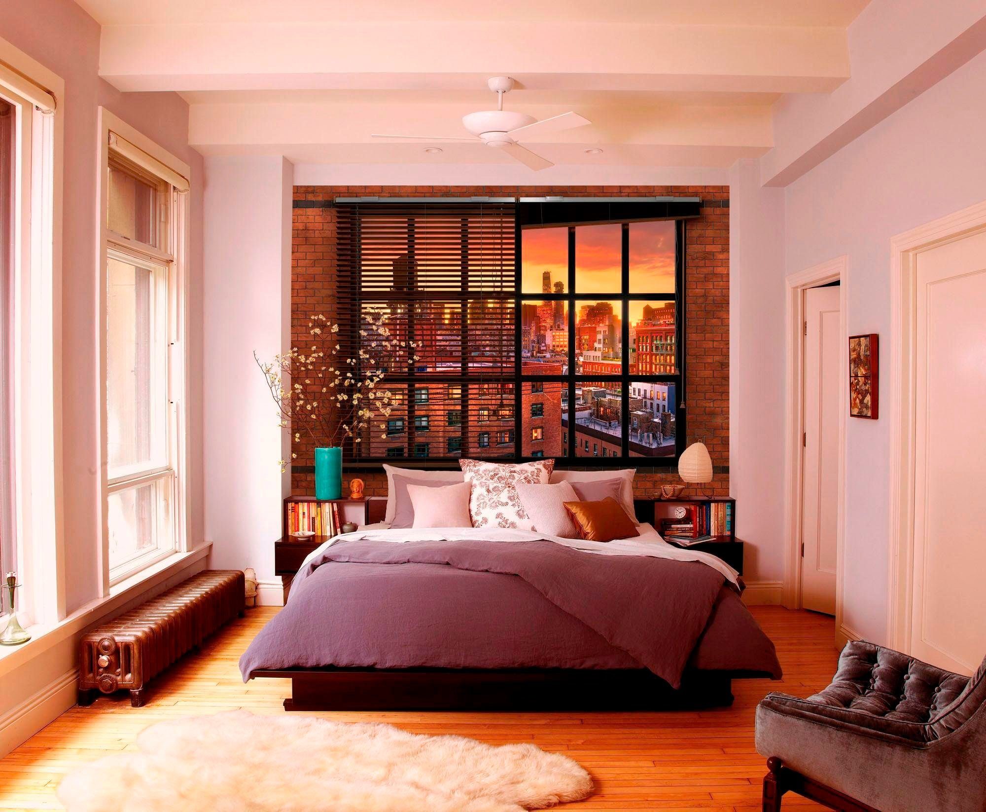 Komar Fotobehang Brooklyn Baksteen - Afmeting 368 x 254 cm (set)