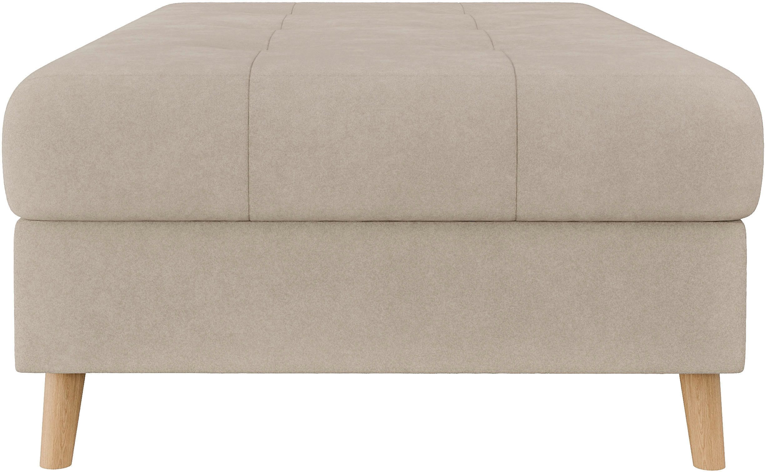 Home affaire Hocker CHARRE XXL, stiksel in het zitgedeelte, afmetingen: B/D/H: 118/73/40 cm