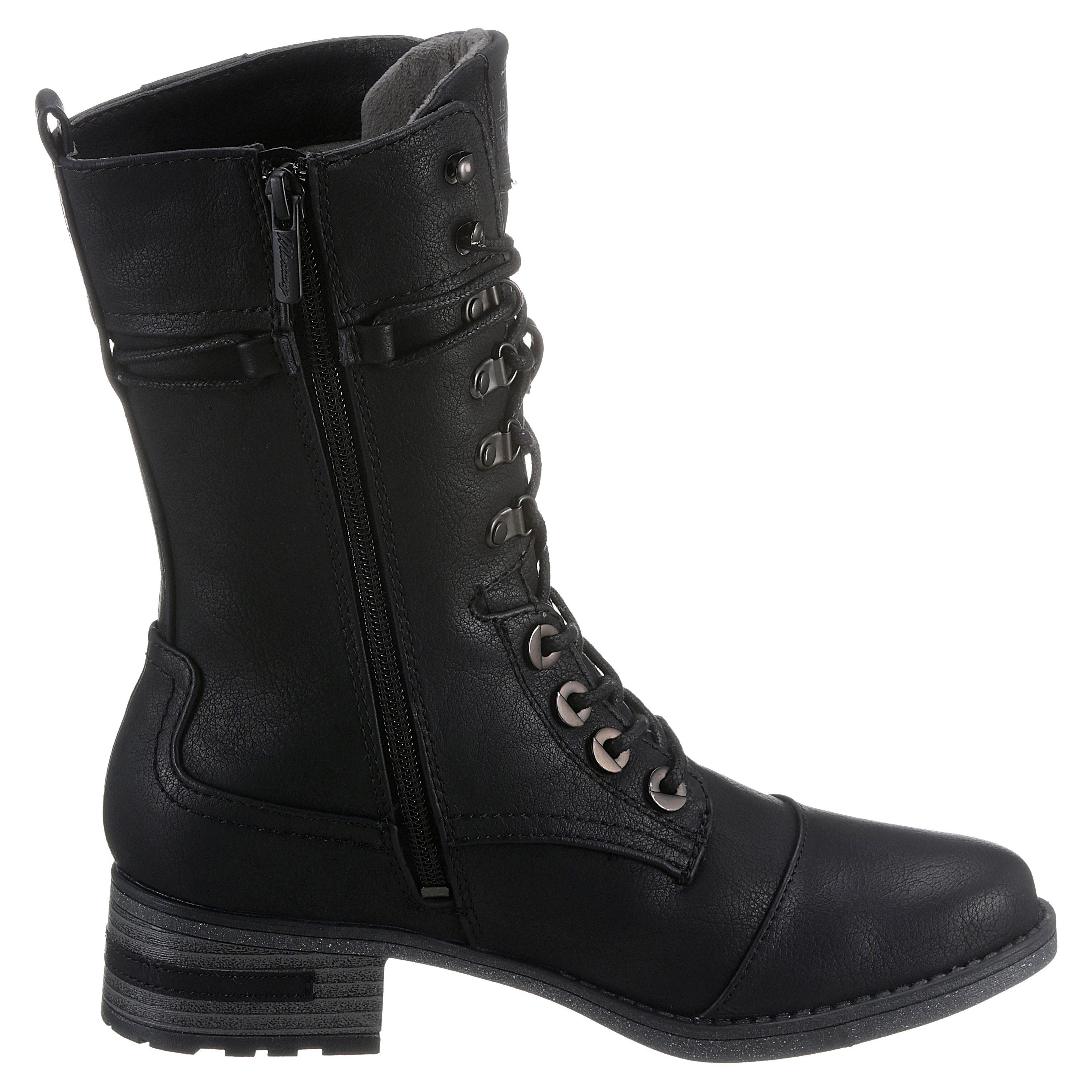 Mustang Shoes Veterlaarzen met praktische rits aan de binnenkant