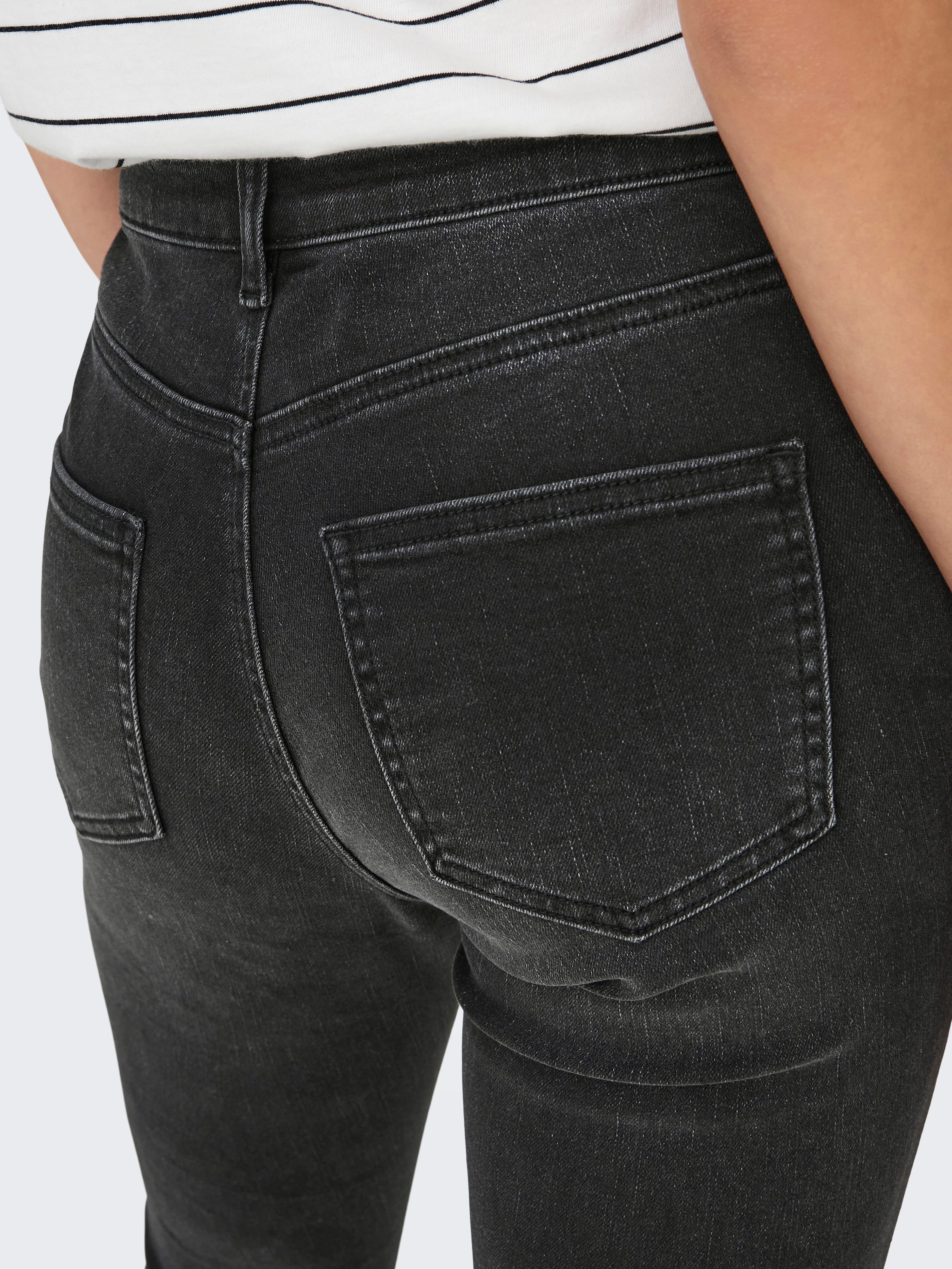 Only Skinny fit jeans ONLMIA MID WAIST BUTTON SK RW ANK BOX
