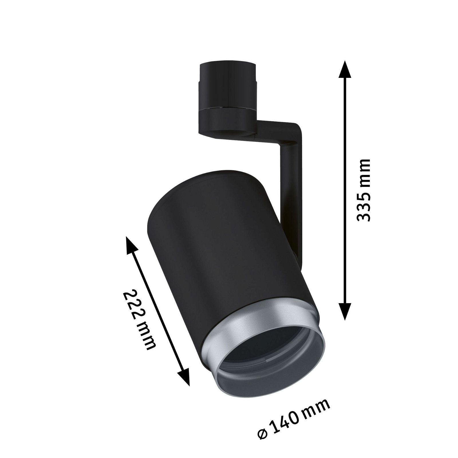 Paulmann Railsysteem-lampen URail rail spot Asthene Enkelspot E27 max. 50W 230V (1-delig)