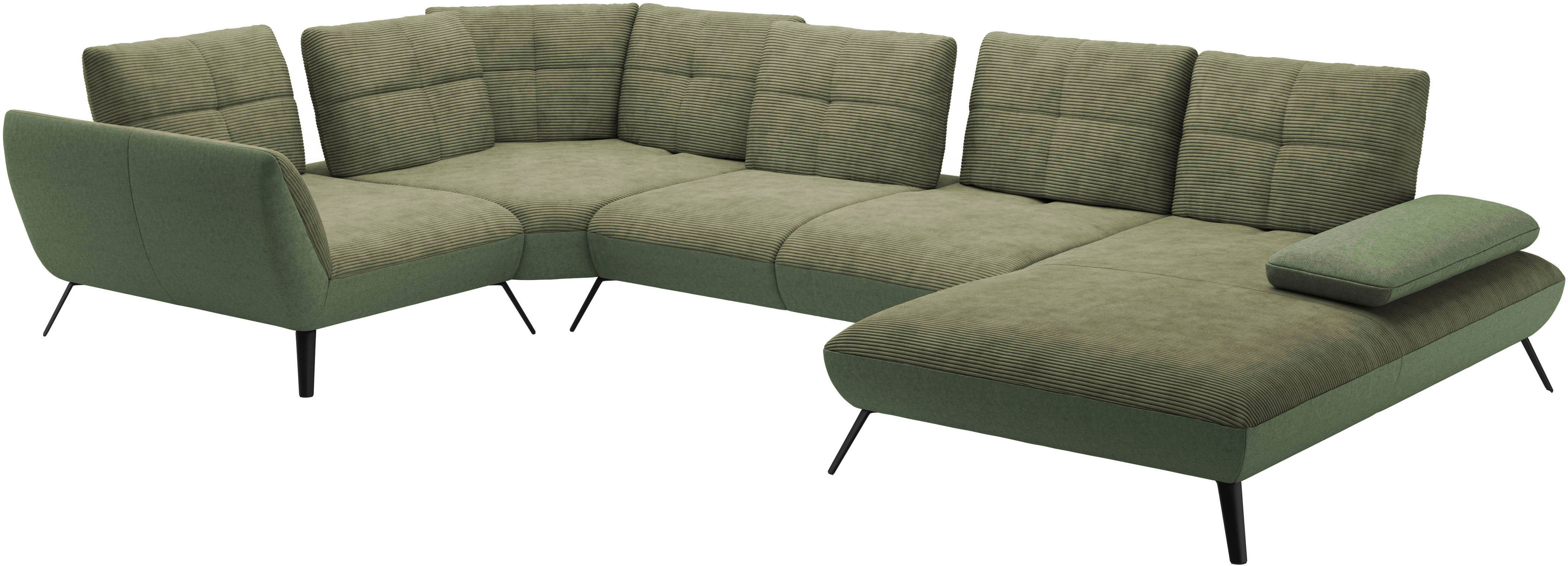 Places of Style Zithoek Mikado U-vorm incl. zitdiepteverstelling en armleuningverstelling